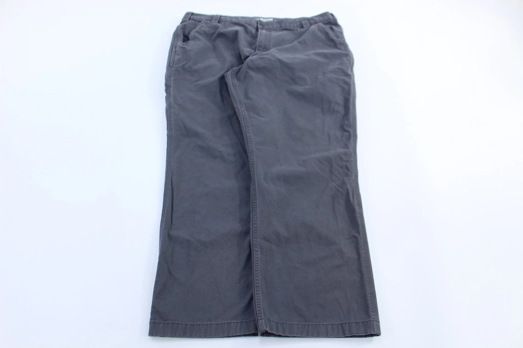 Carhartt Logo Patch Grey Relaxed Fit Pants - Image 2
