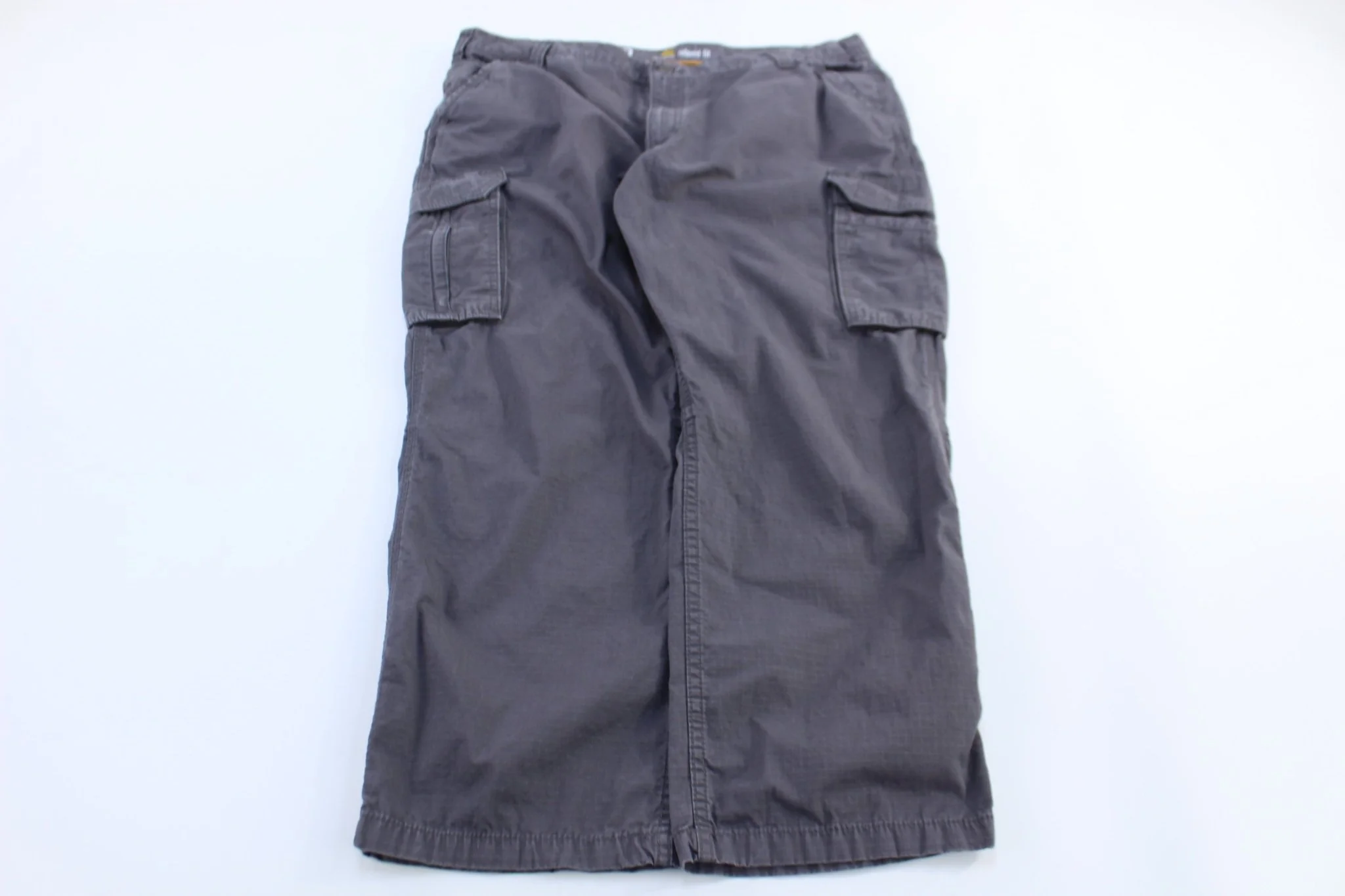 Carhartt Logo Patch Grey Relaxed Fit Pants