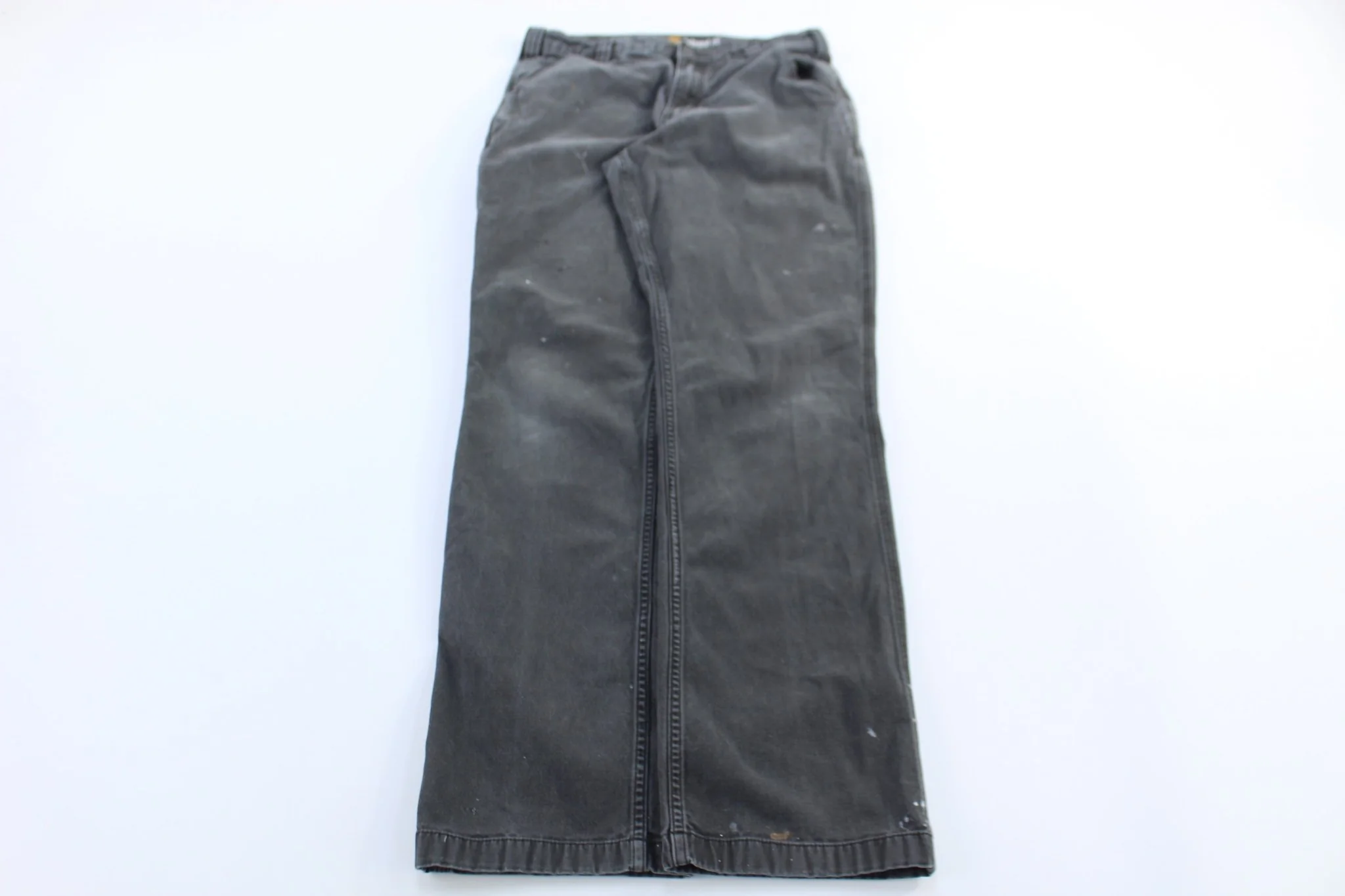 Carhartt Logo Patch Grey Relaxed Fit Pants