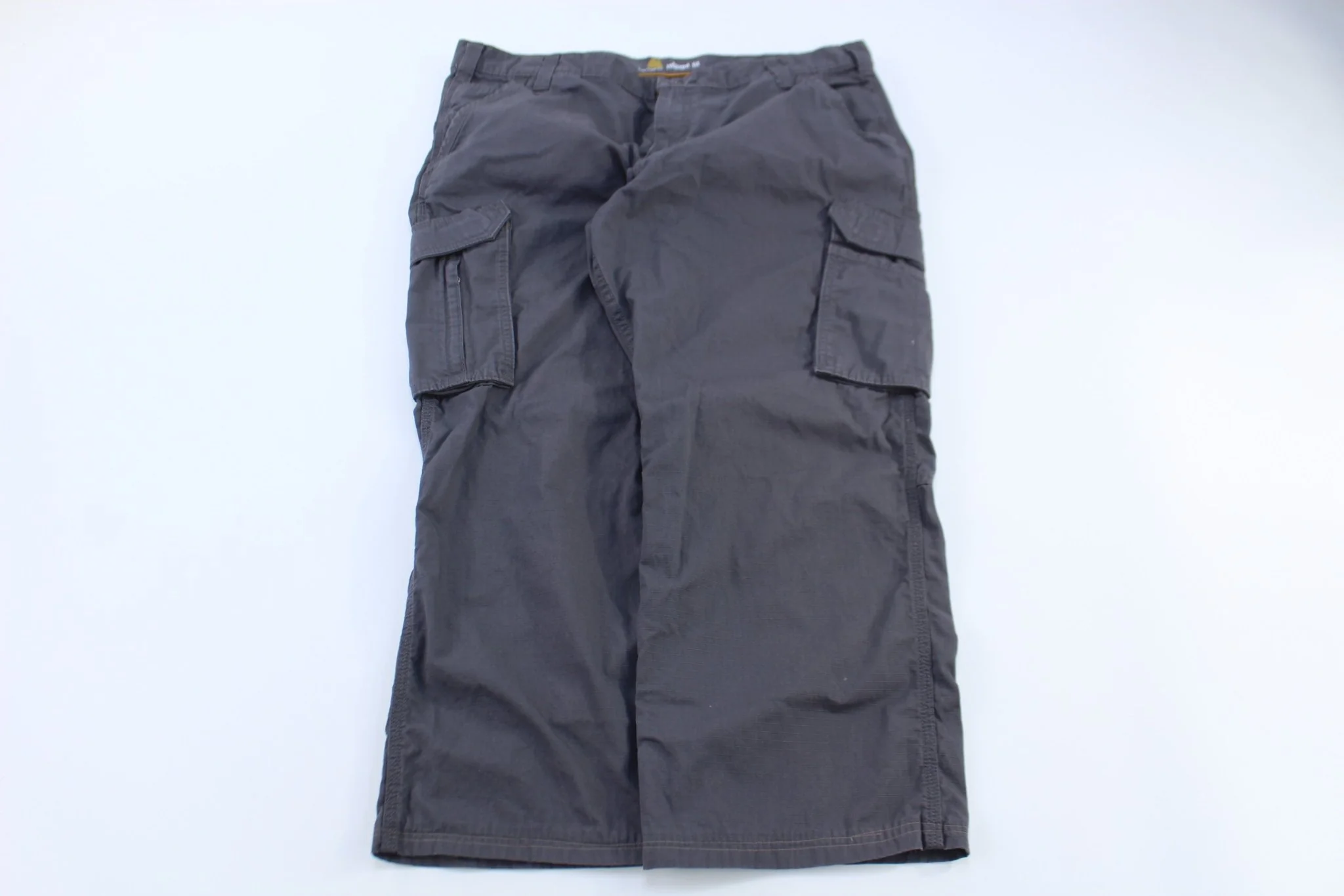 Carhartt Logo Patch Grey Relaxed Fit Pants