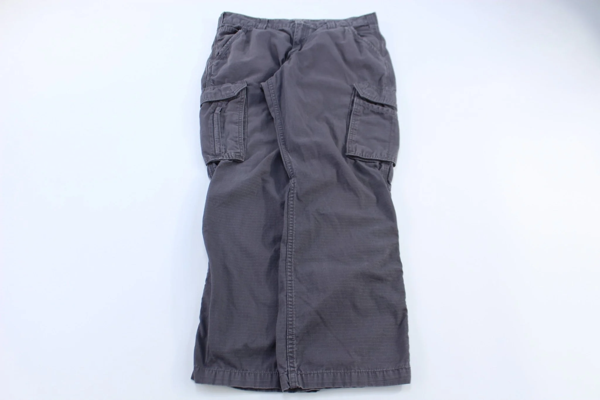Carhartt Logo Patch Grey Relaxed Fit Pants