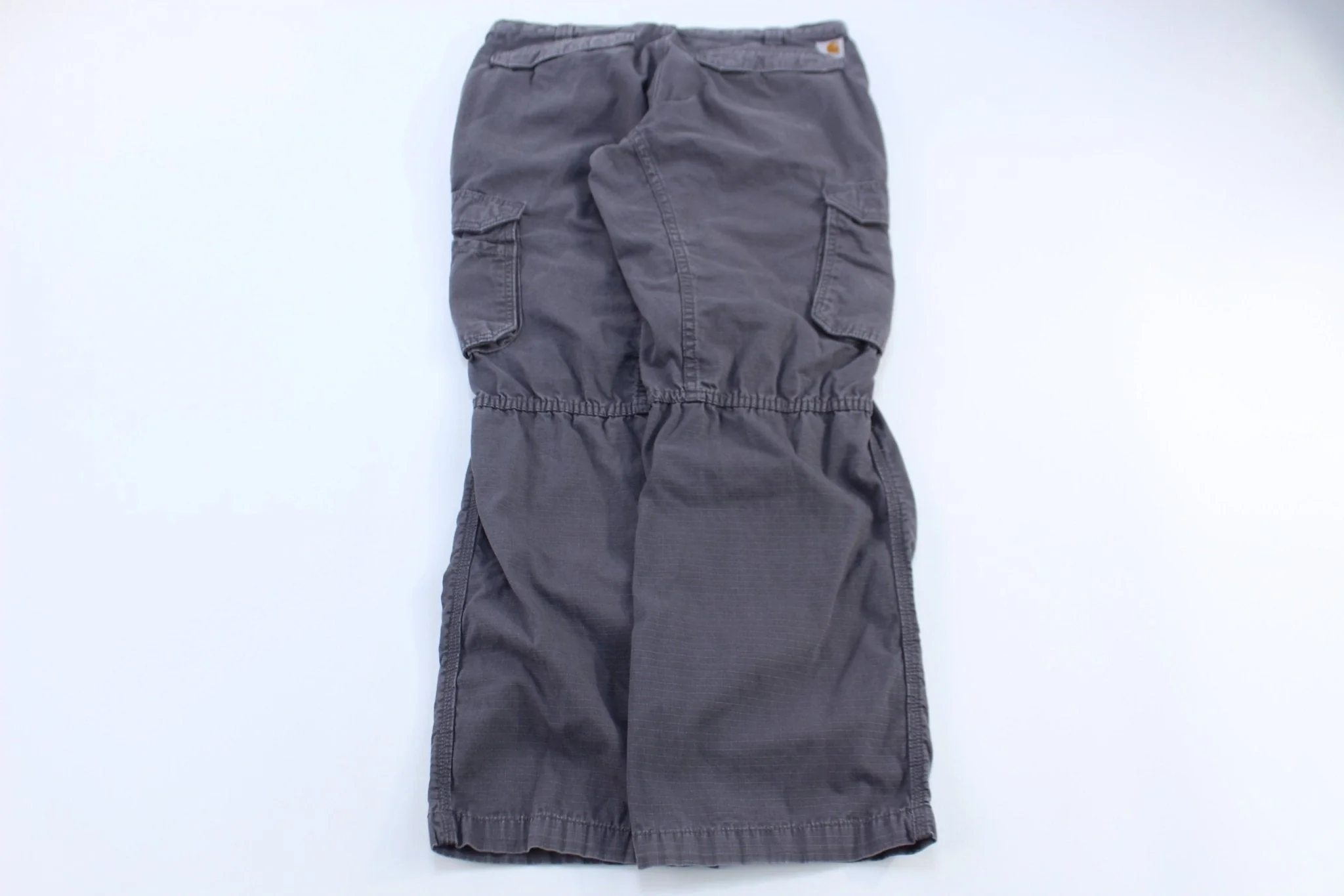 Carhartt Logo Patch Grey Relaxed Fit Pants - Image 2