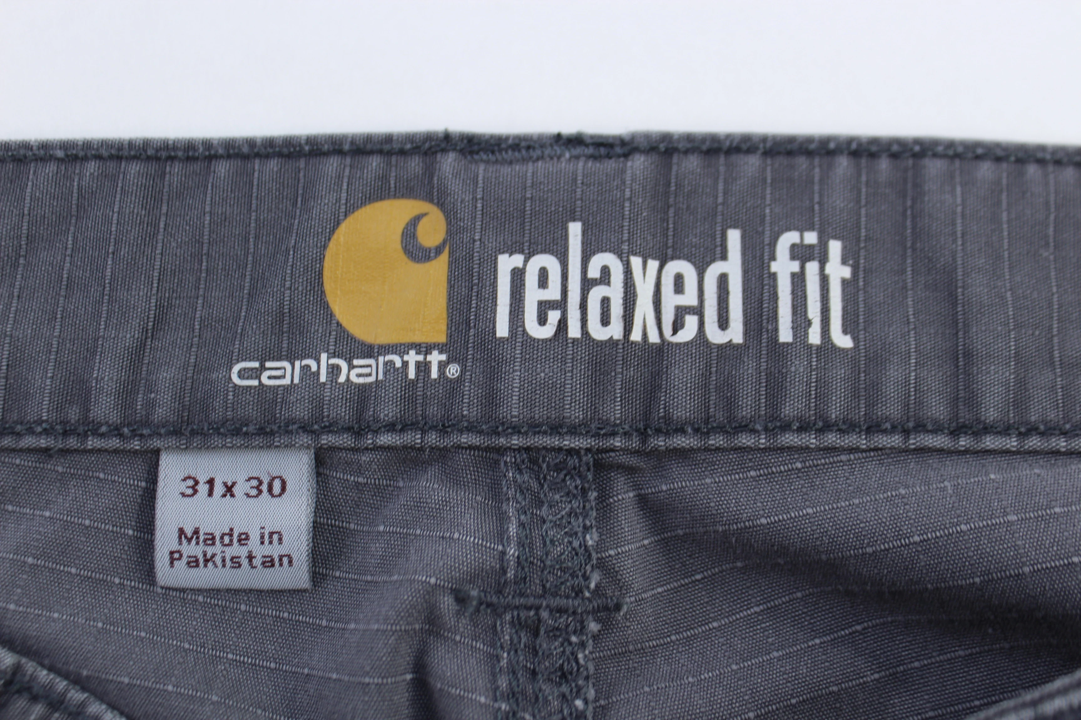 Carhartt Logo Patch Grey Relaxed Fit Pants - Image 4