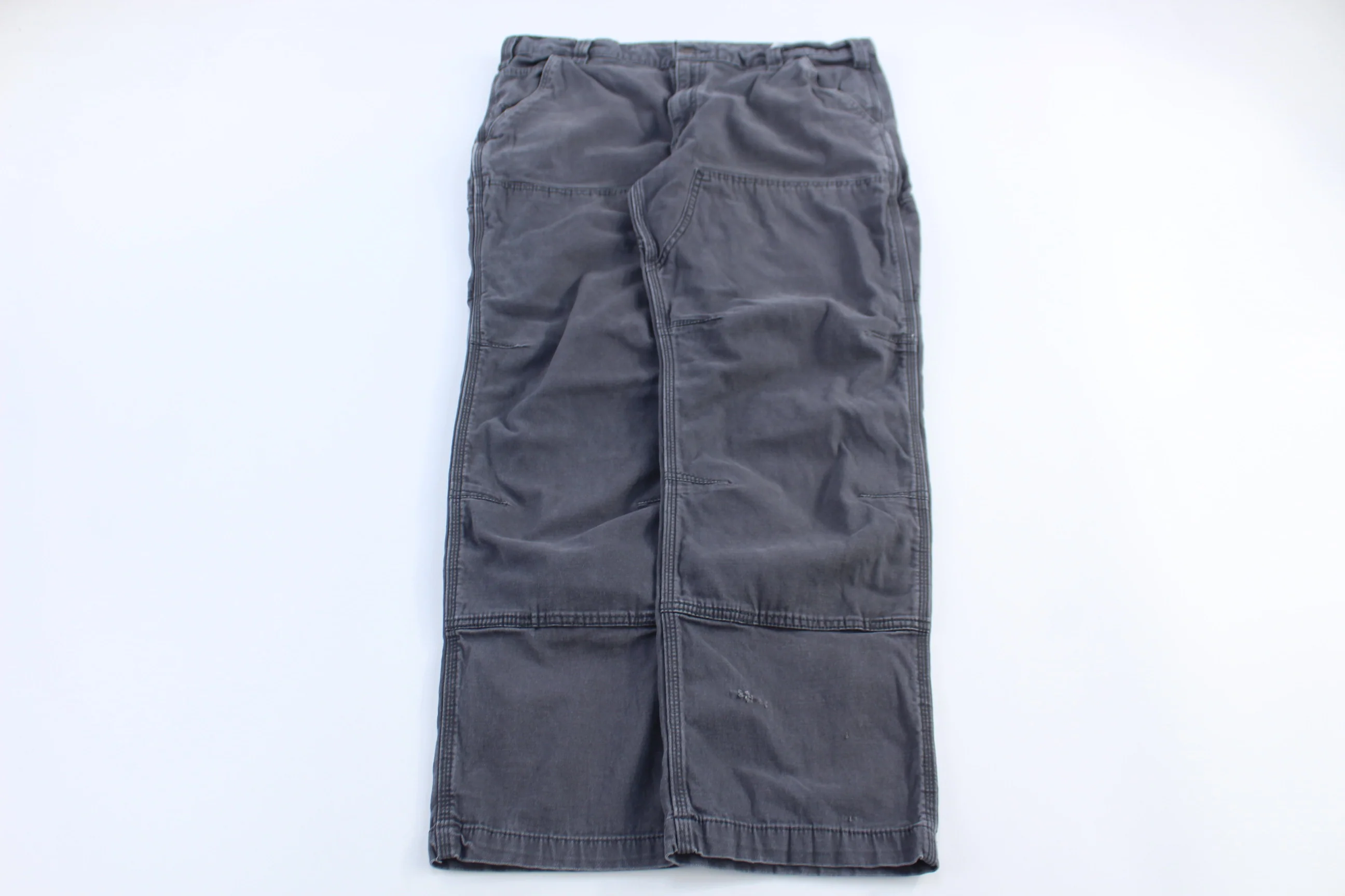 Carhartt Logo Patch Grey Relaxed Fit Pants