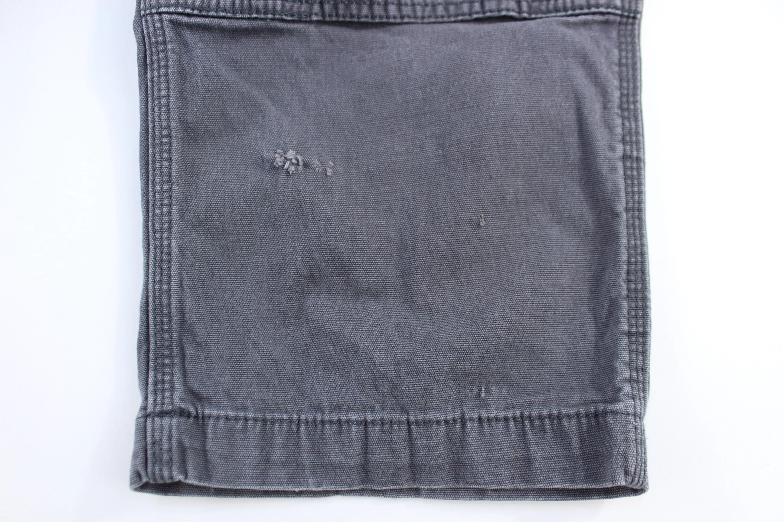 Carhartt Logo Patch Grey Relaxed Fit Pants - Image 3