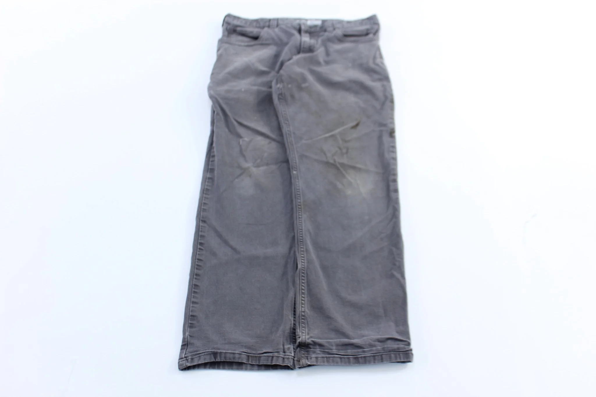 Carhartt Logo Patch Grey Relaxed Fit Pants