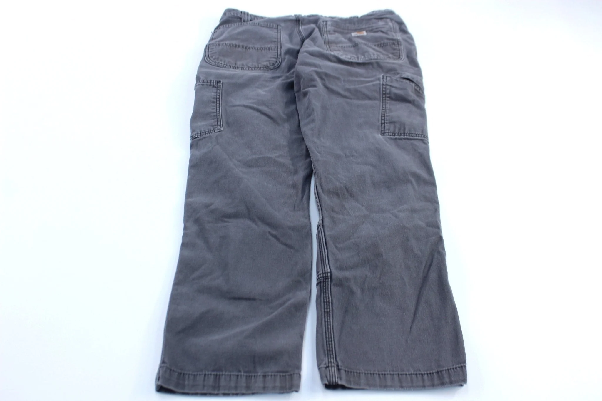Carhartt Logo Patch Grey Relaxed Fit Pants - Image 2