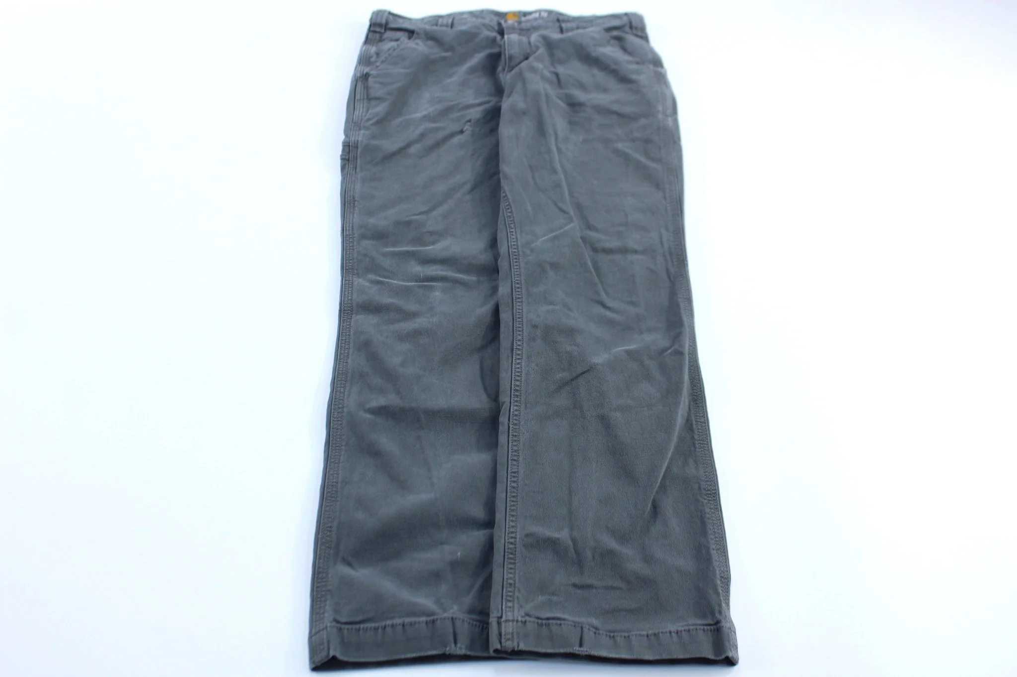 Carhartt Logo Patch Grey Relaxed Fit Pants