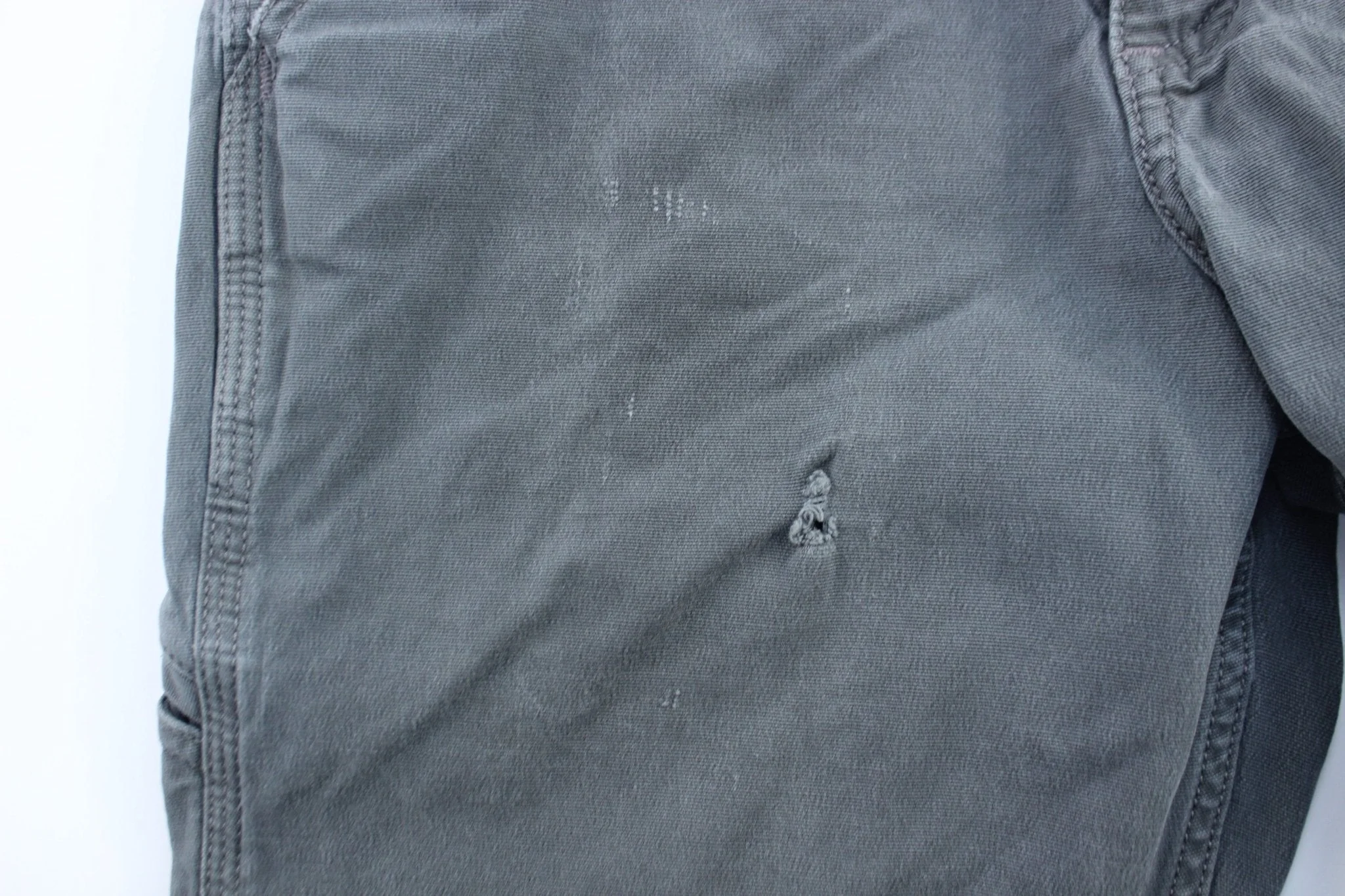 Carhartt Logo Patch Grey Relaxed Fit Pants - Image 4