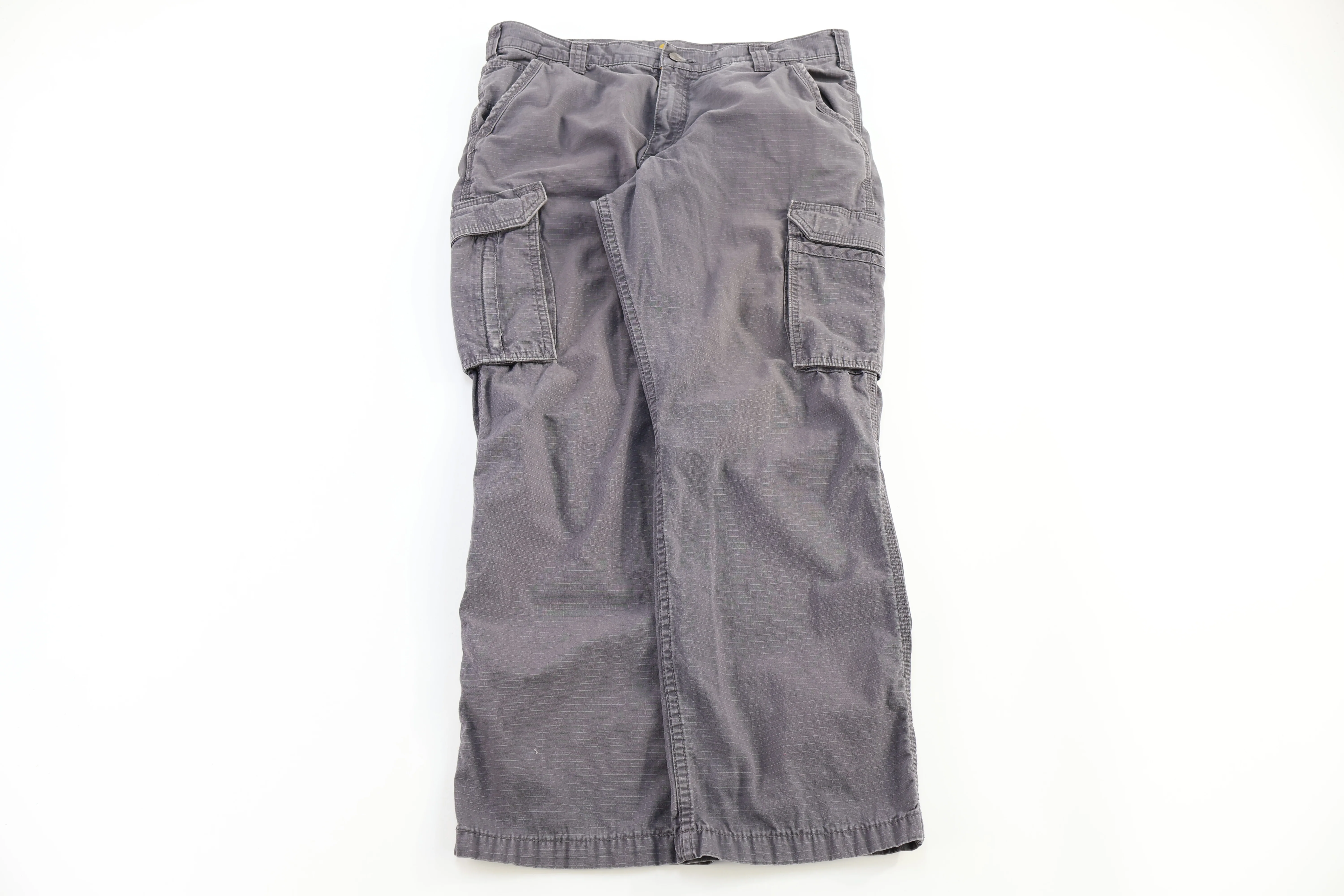 Carhartt Logo Patch Grey Relaxed Fit Pants