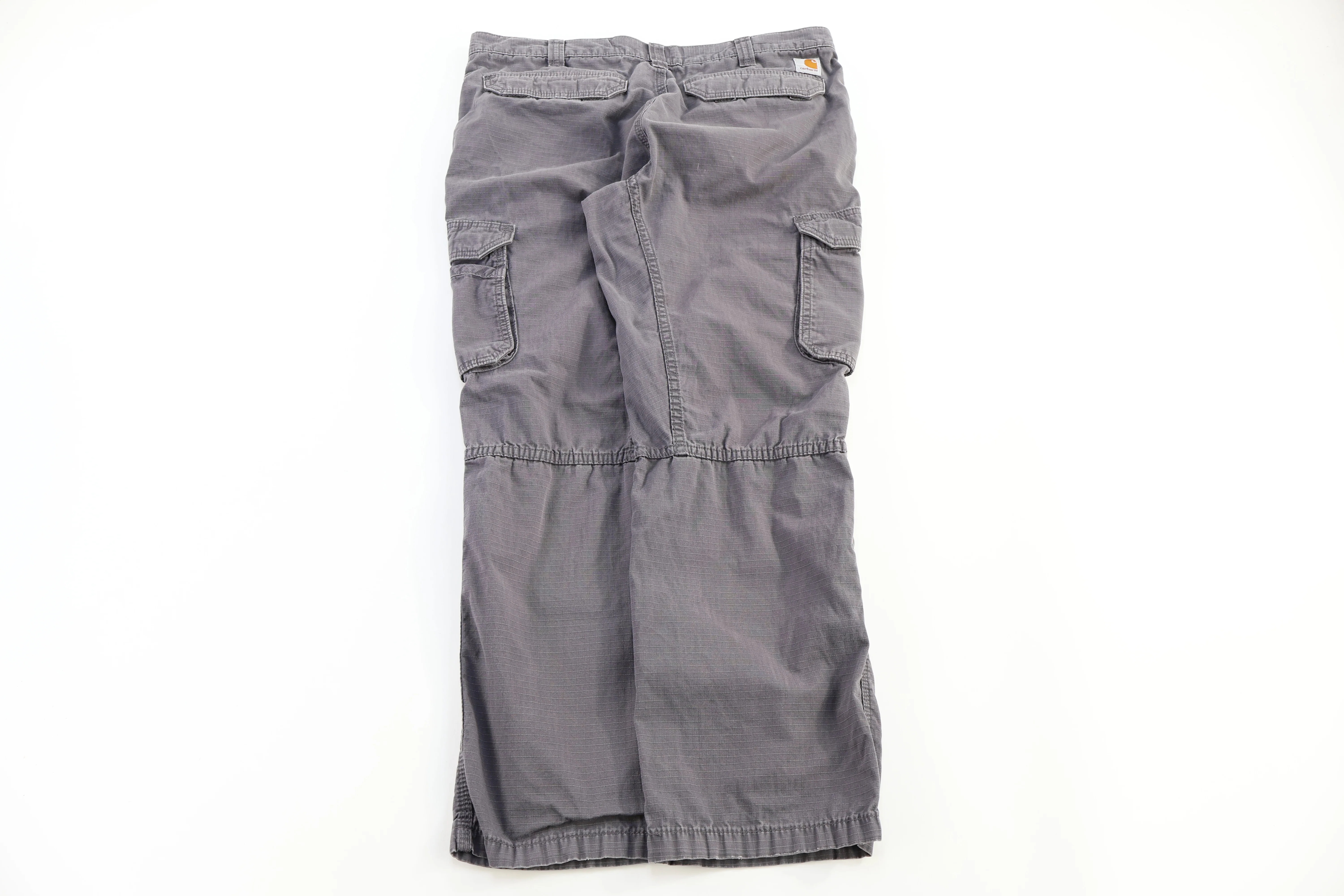 Carhartt Logo Patch Grey Relaxed Fit Pants - Image 2