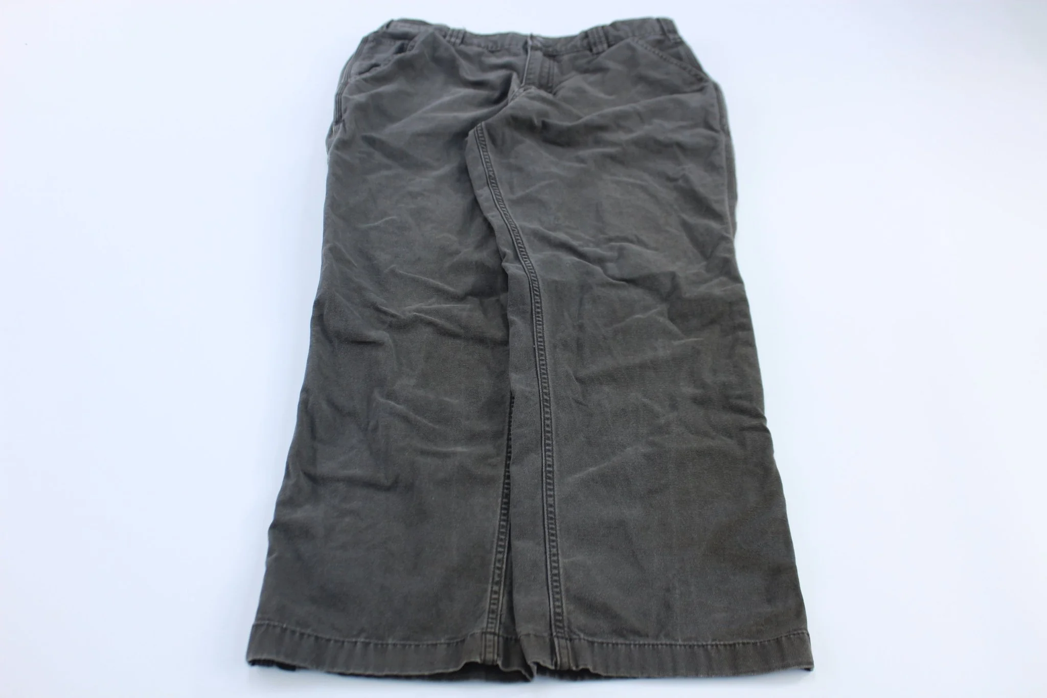 Carhartt Logo Patch Grey Relaxed Fit Pants