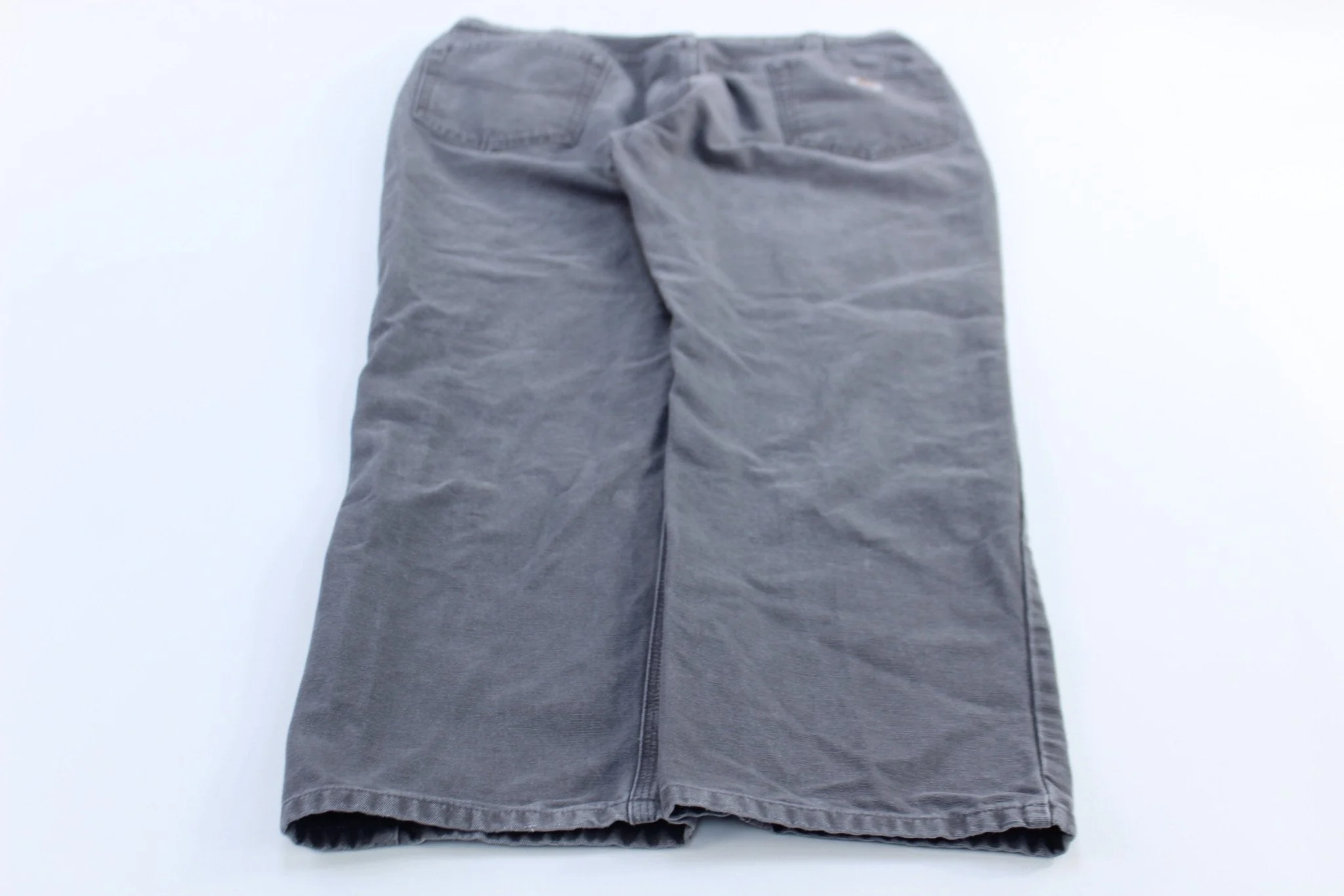 Carhartt Logo Patch Grey Relaxed Fit Pants - Image 2