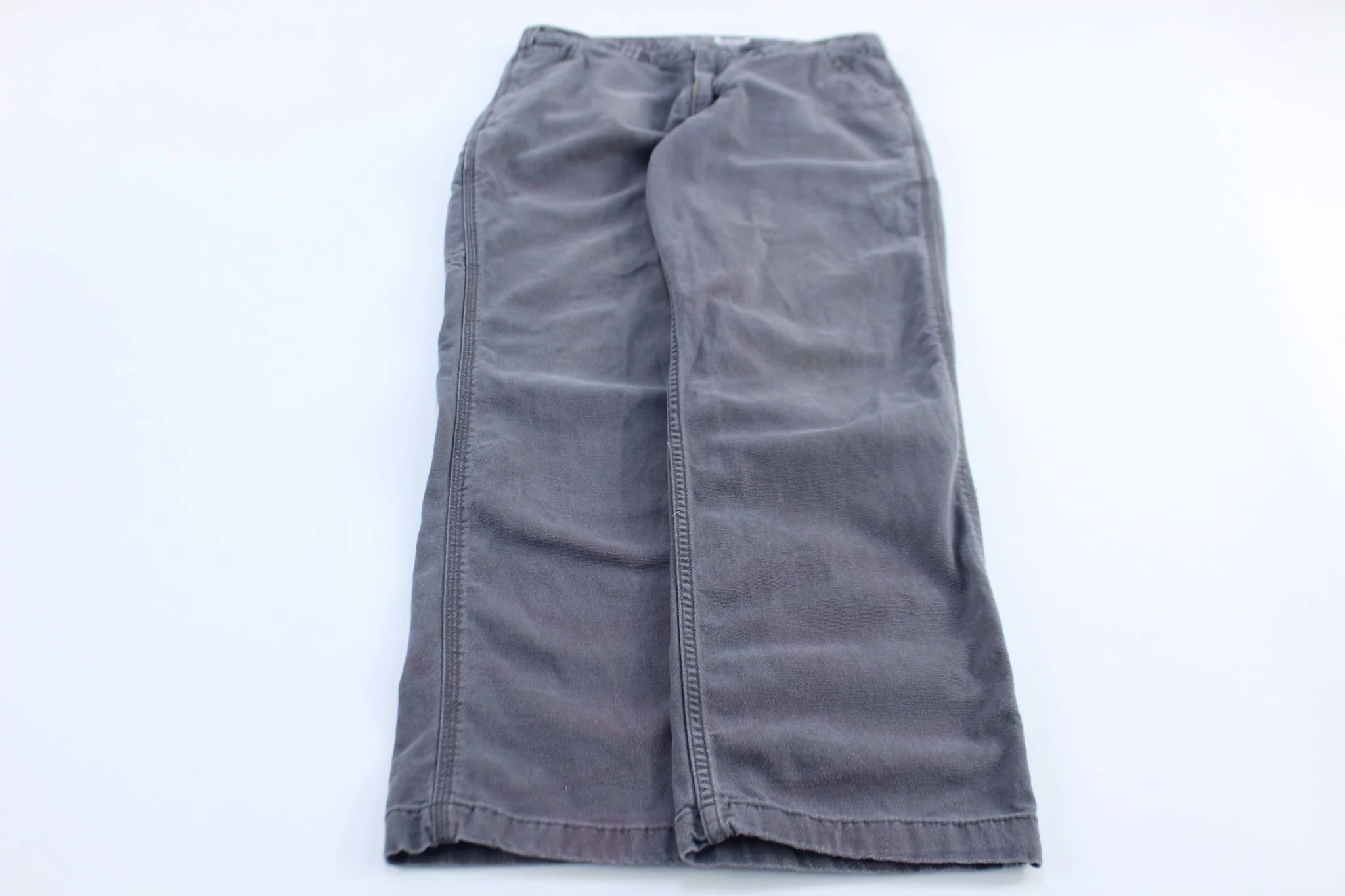 Carhartt Logo Patch Grey Relaxed Fit Pants