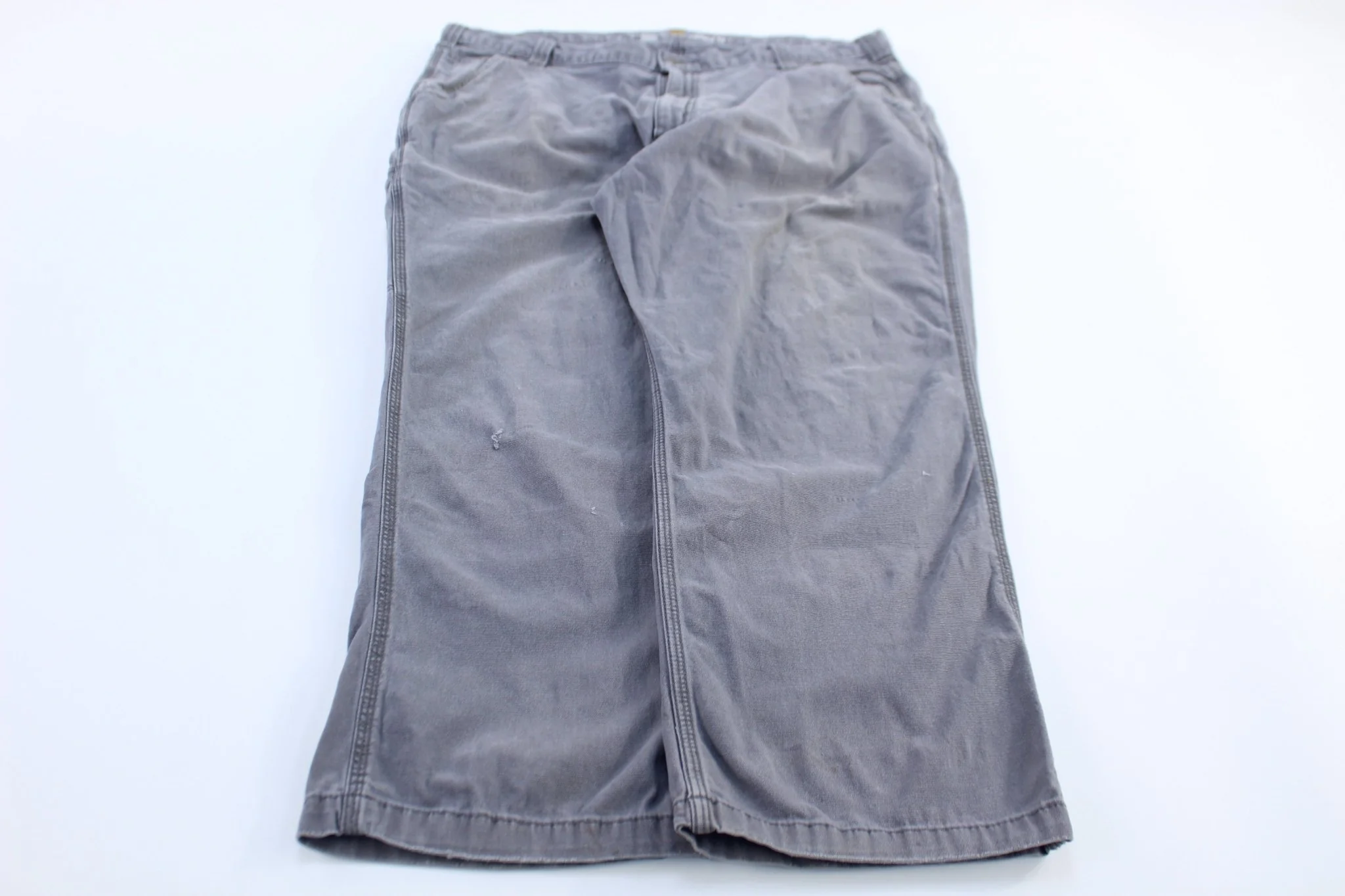 Carhartt Logo Patch Grey Relaxed Fit Pants