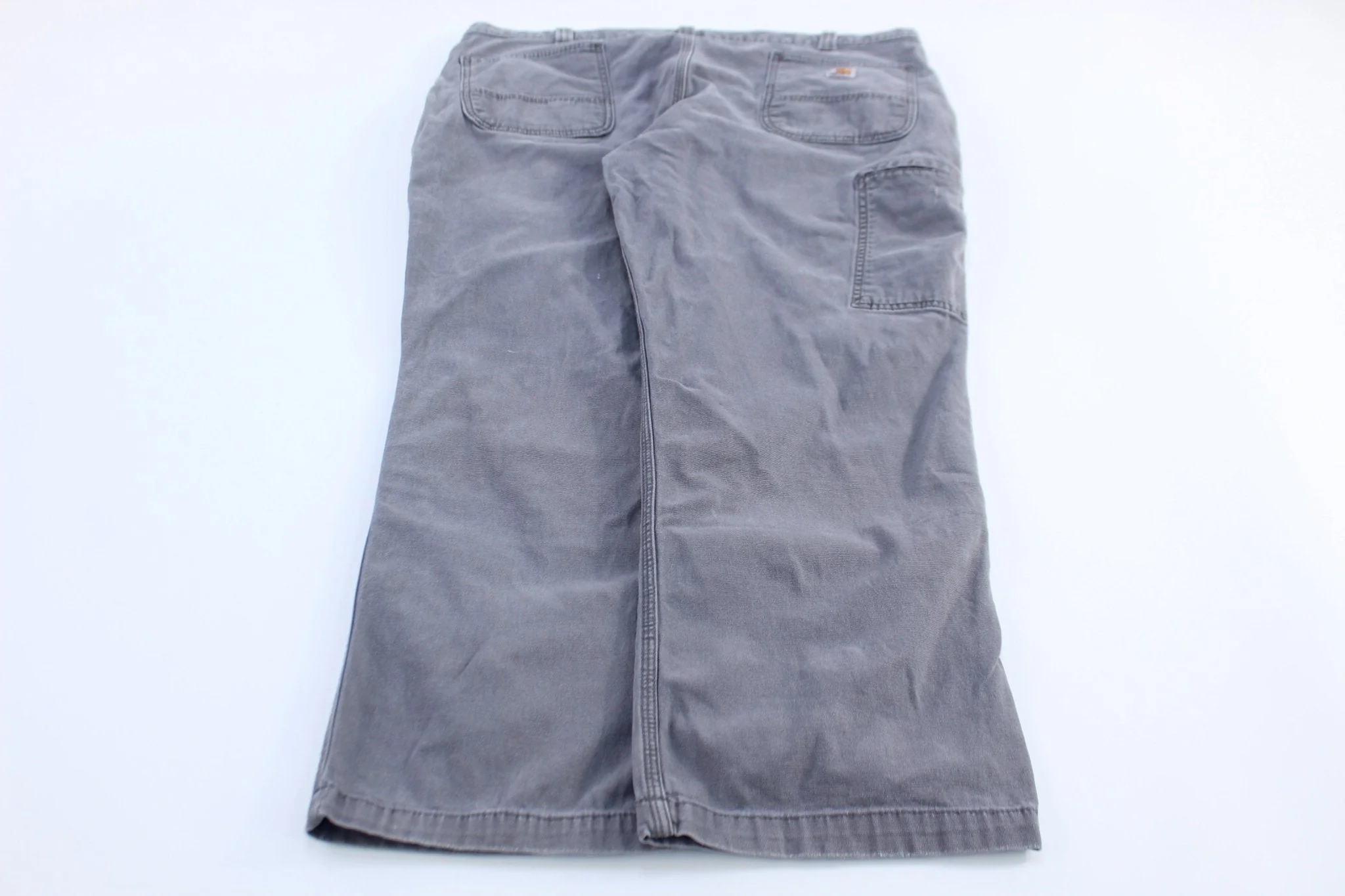 Carhartt Logo Patch Grey Relaxed Fit Pants - Image 2