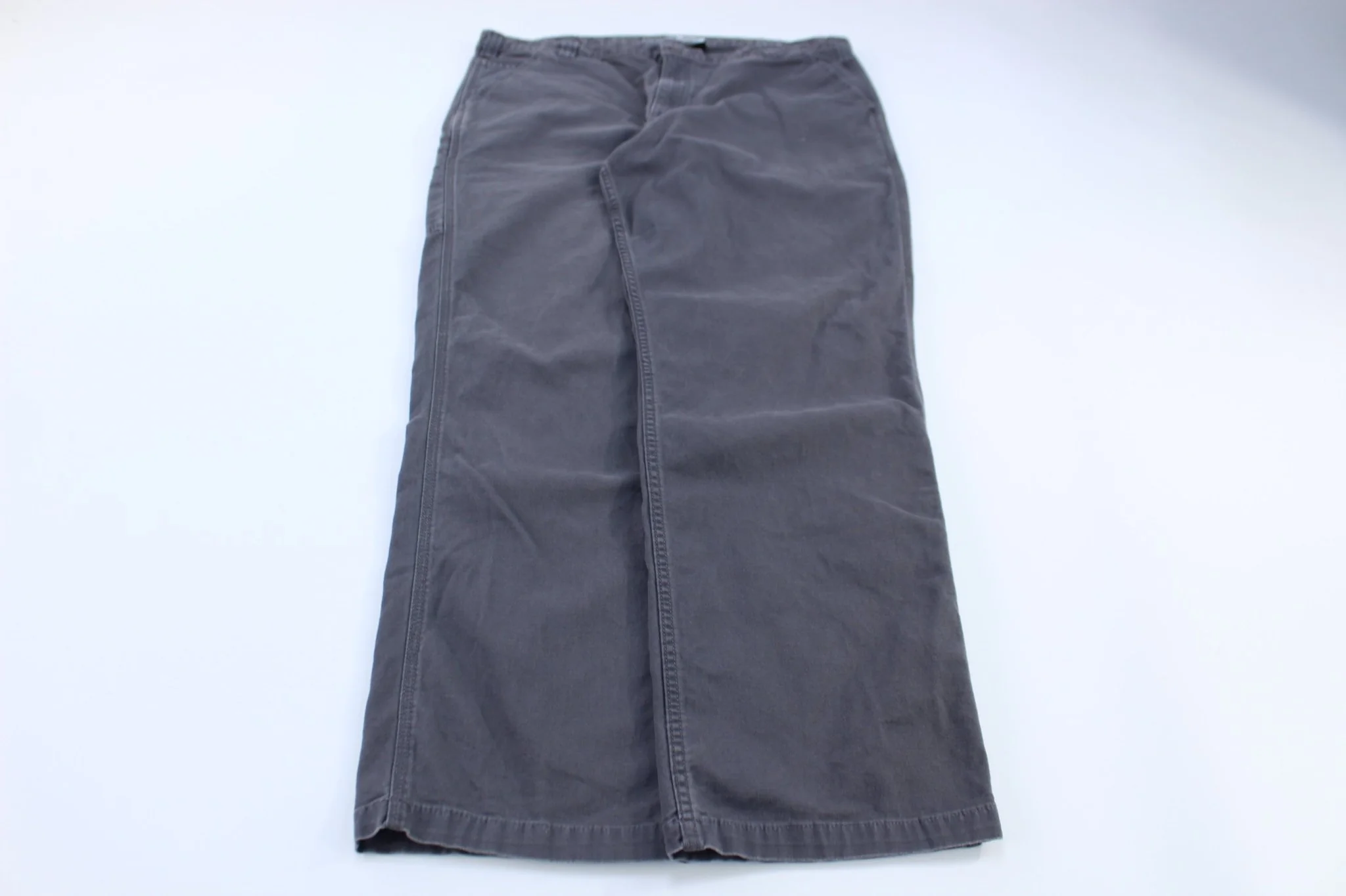 Carhartt Logo Patch Grey Relaxed Fit Pants