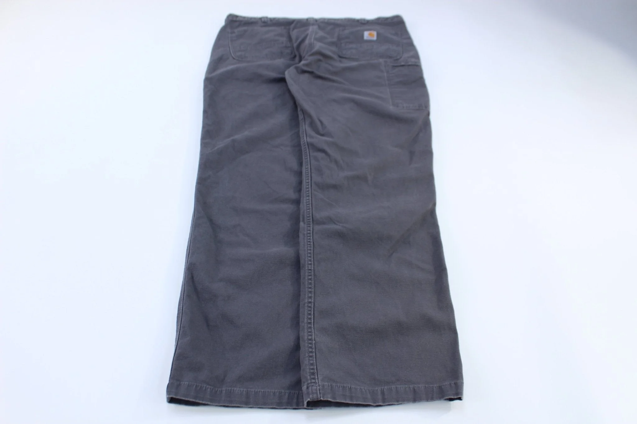 Carhartt Logo Patch Grey Relaxed Fit Pants - Image 2