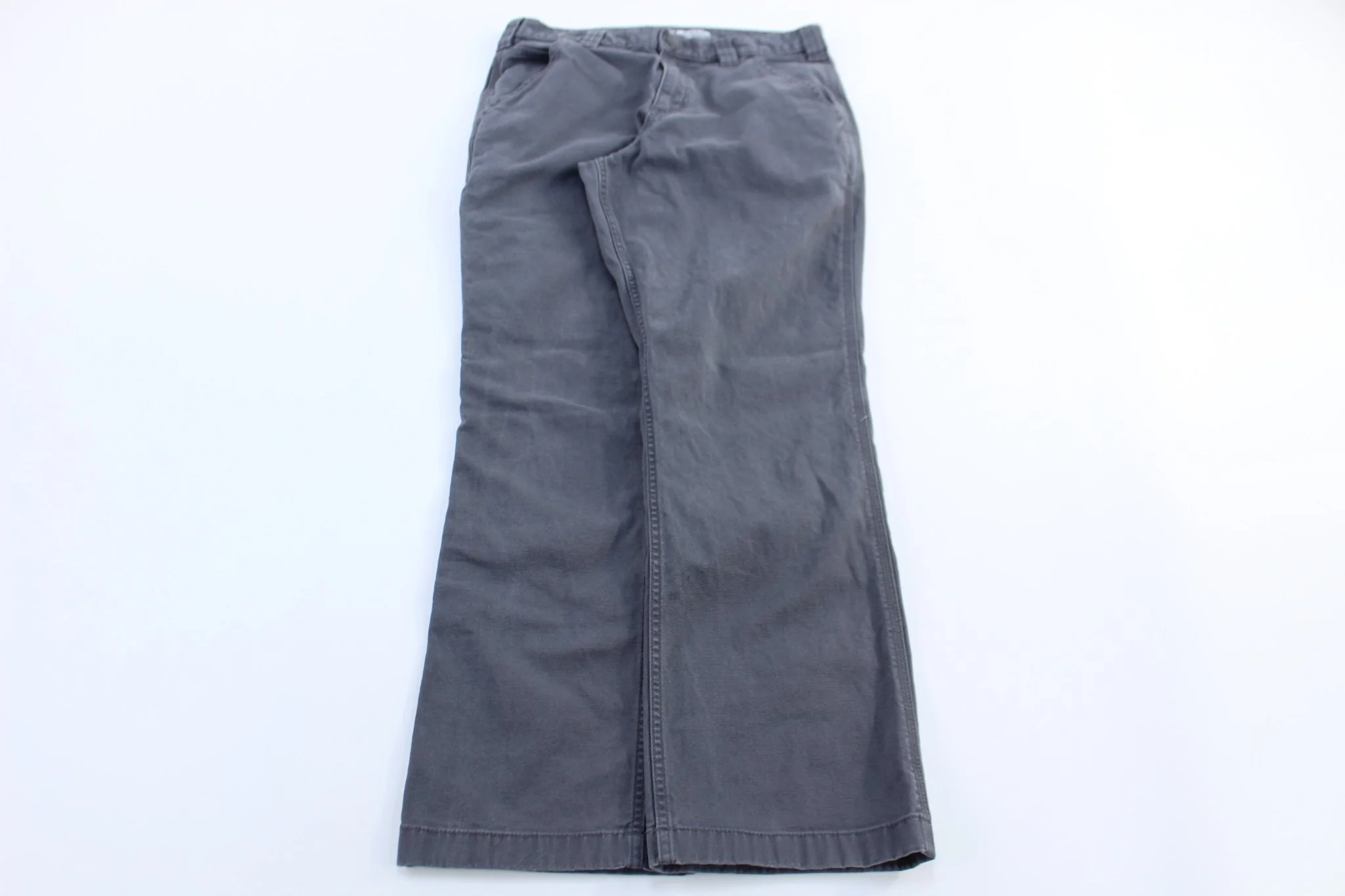 Carhartt Logo Patch Grey Relaxed Fit Pants