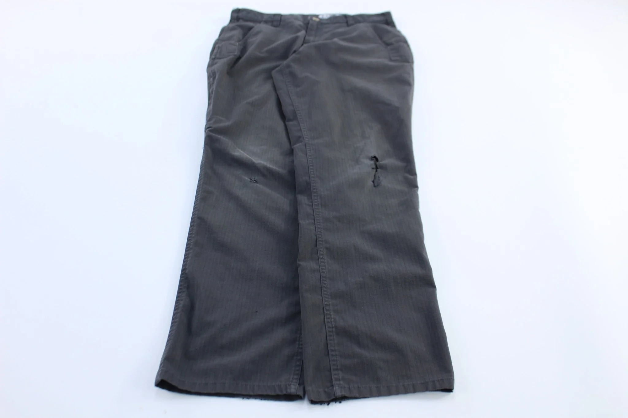 Carhartt Logo Patch Grey Ripstop Pants