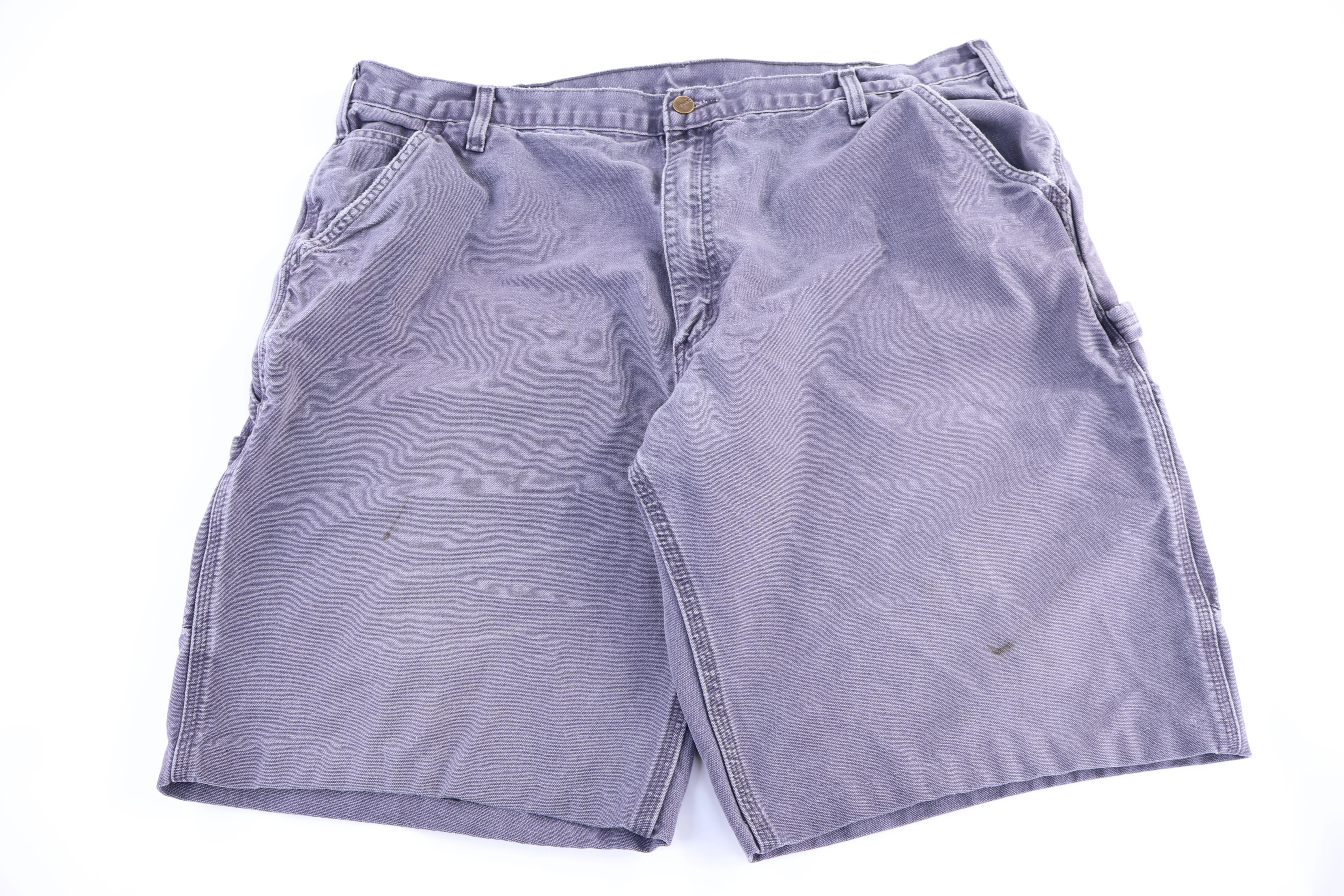 Carhartt Logo Patch Grey Shorts - Image 2