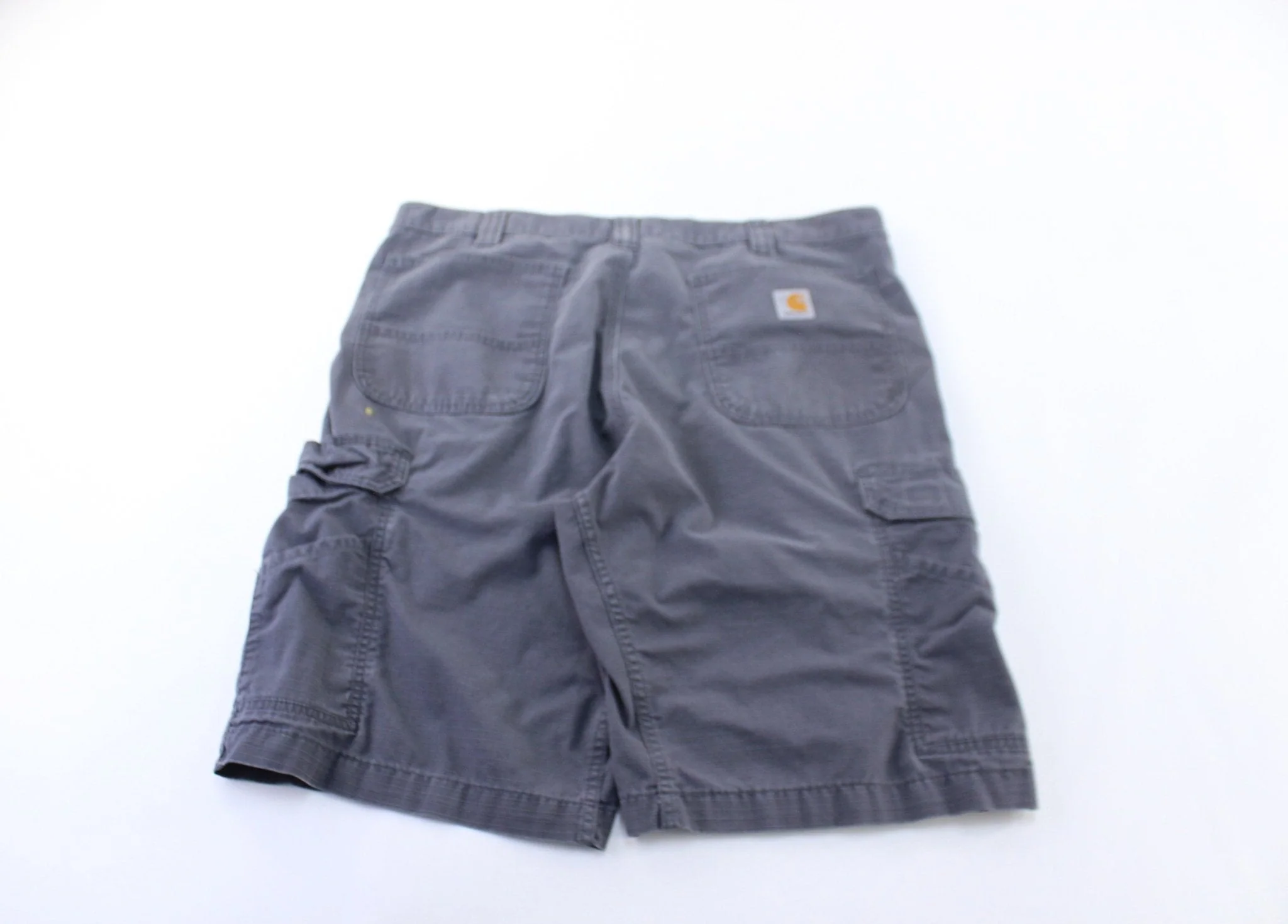 Carhartt Logo Patch Grey Shorts - Image 2
