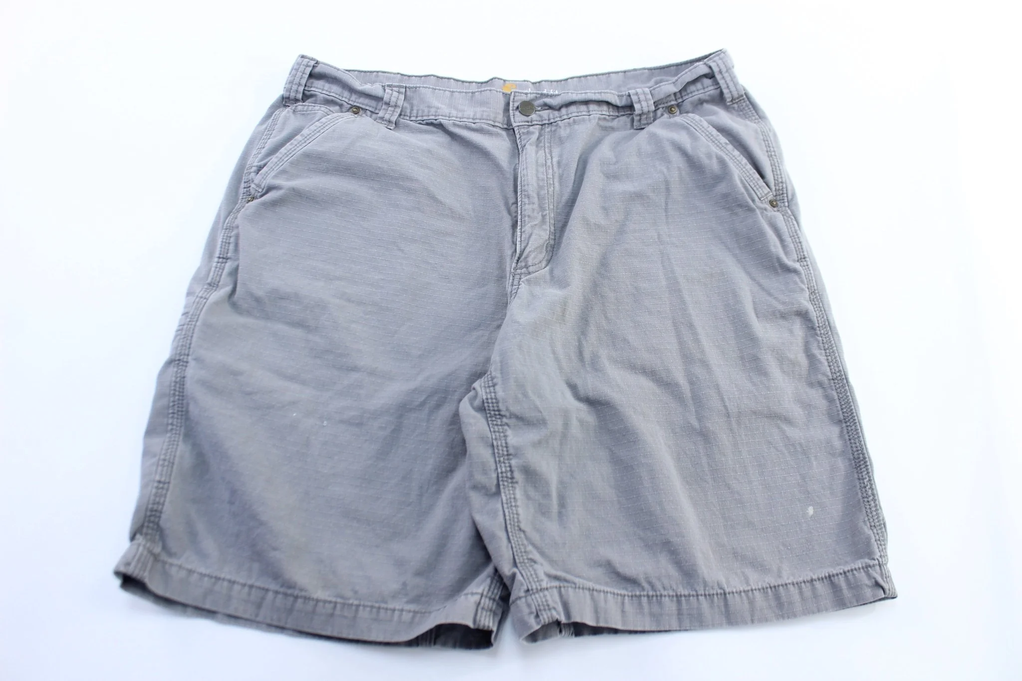 Carhartt Logo Patch Grey Shorts