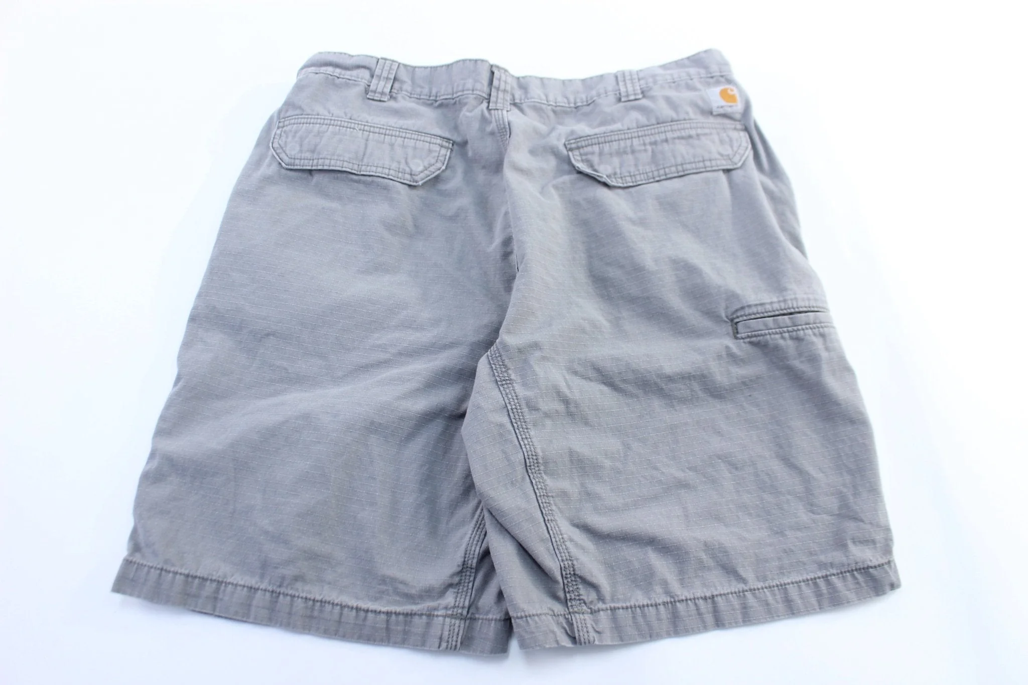 Carhartt Logo Patch Grey Shorts - Image 2