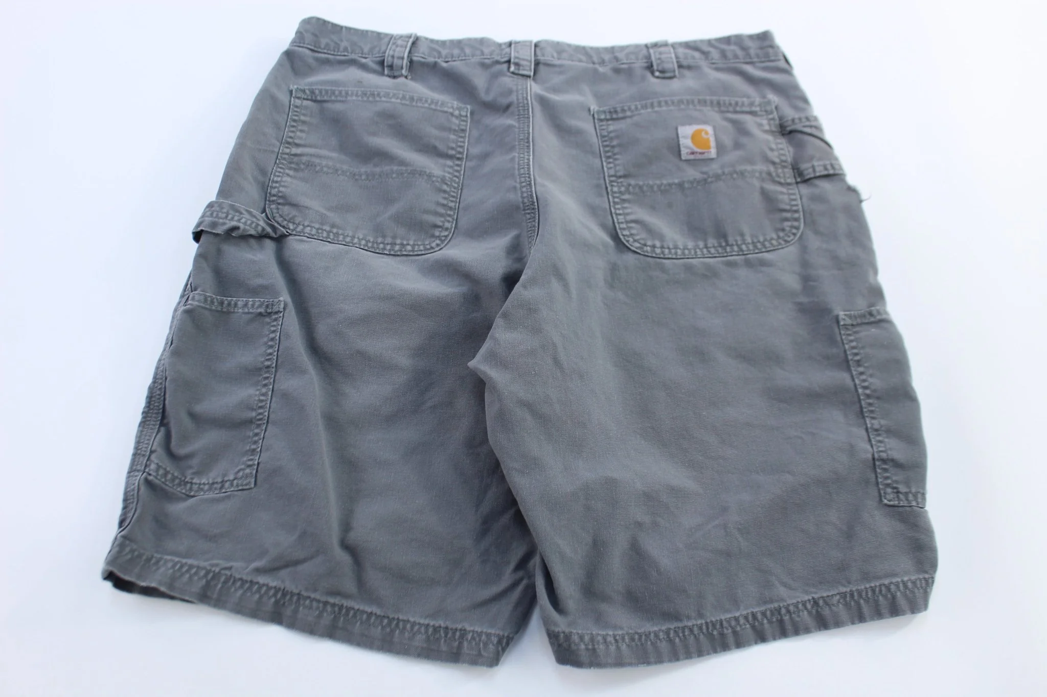 Carhartt Logo Patch Grey Shorts