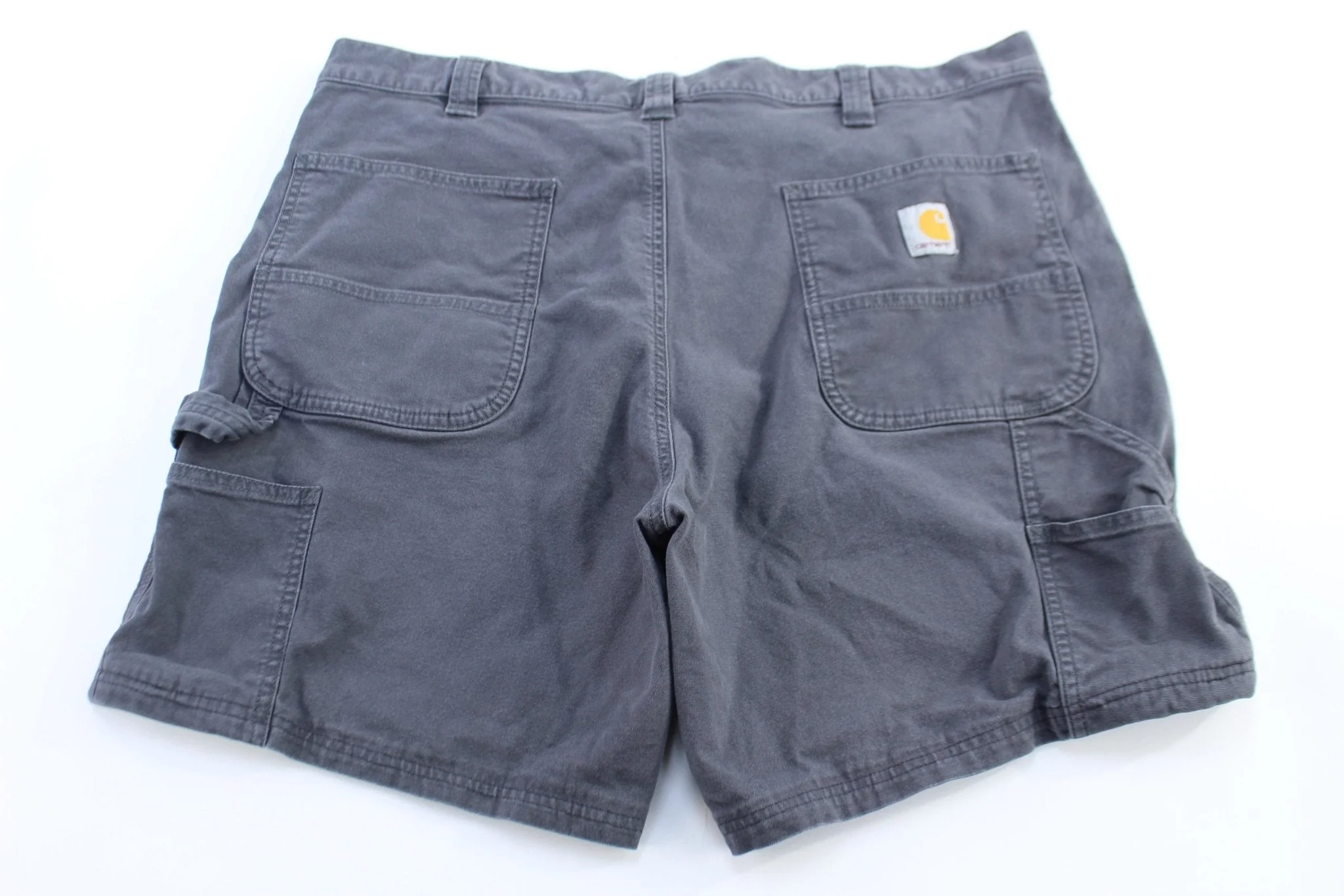 Carhartt Logo Patch Grey Shorts - Image 2