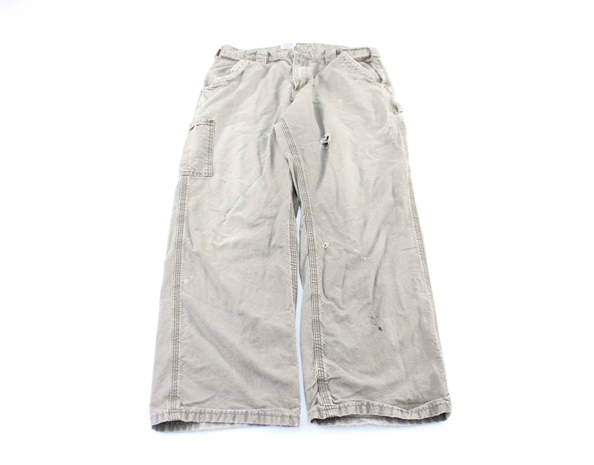 Carhartt Logo Patch Grey Workwear Pants