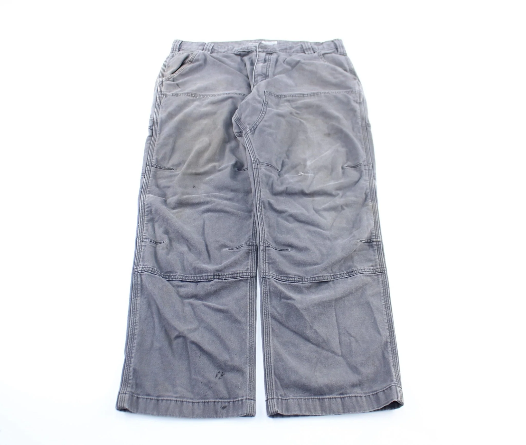 Carhartt Logo Patch Grey Workwear Pants