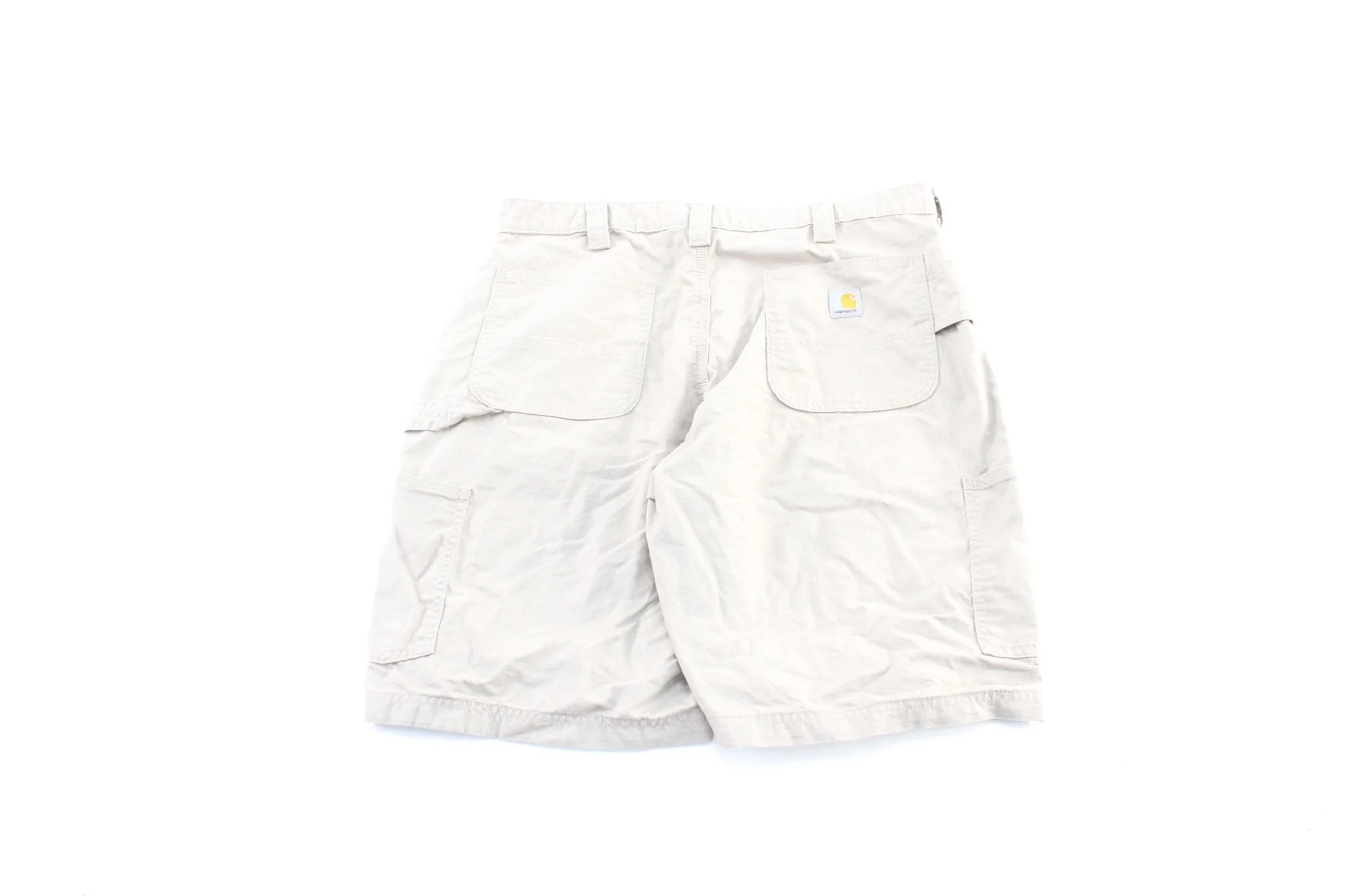 Carhartt Logo Patch Ivory White Carpenter Shorts - Image 2