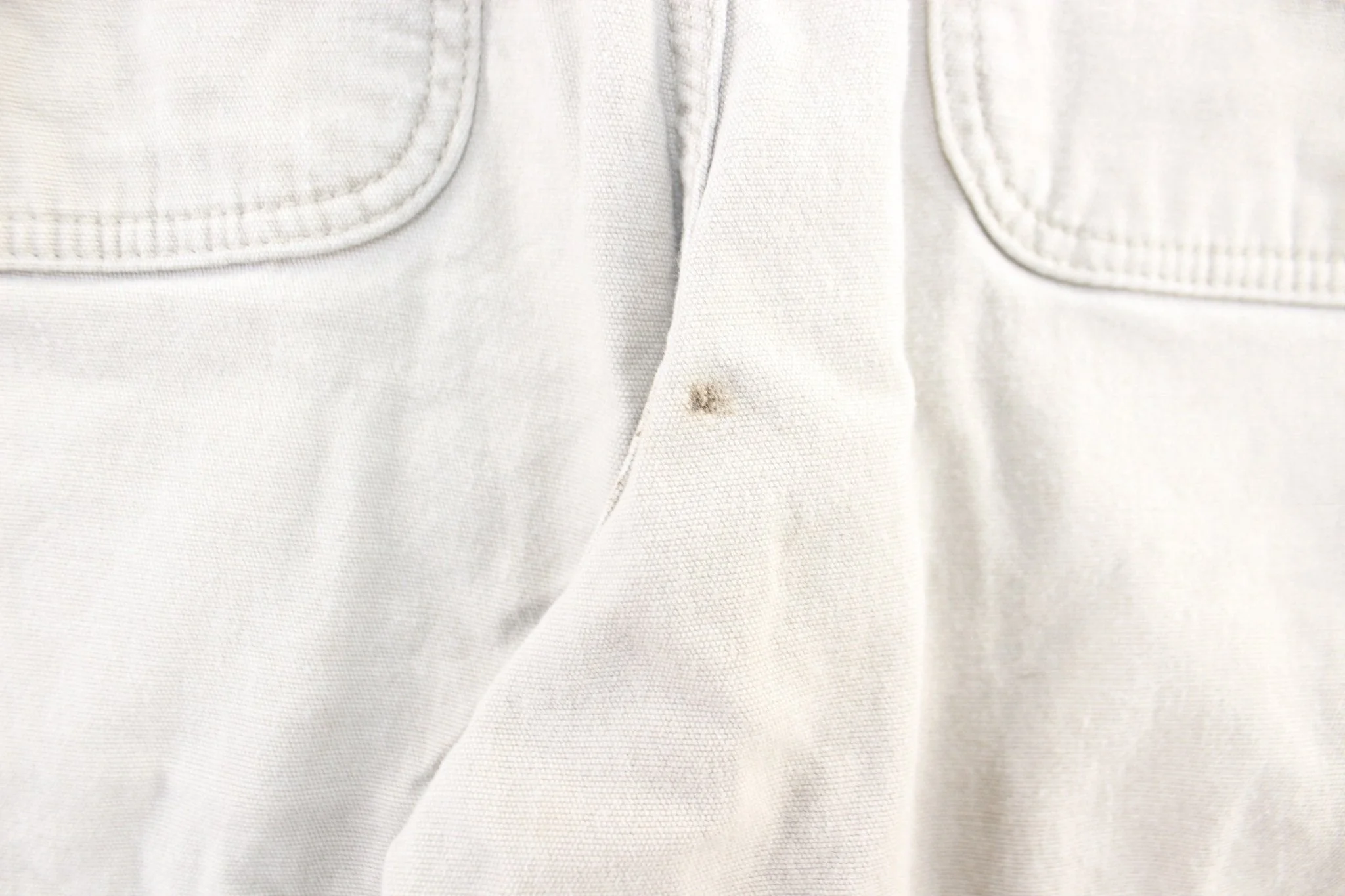 Carhartt Logo Patch Ivory White Carpenter Shorts - Image 3