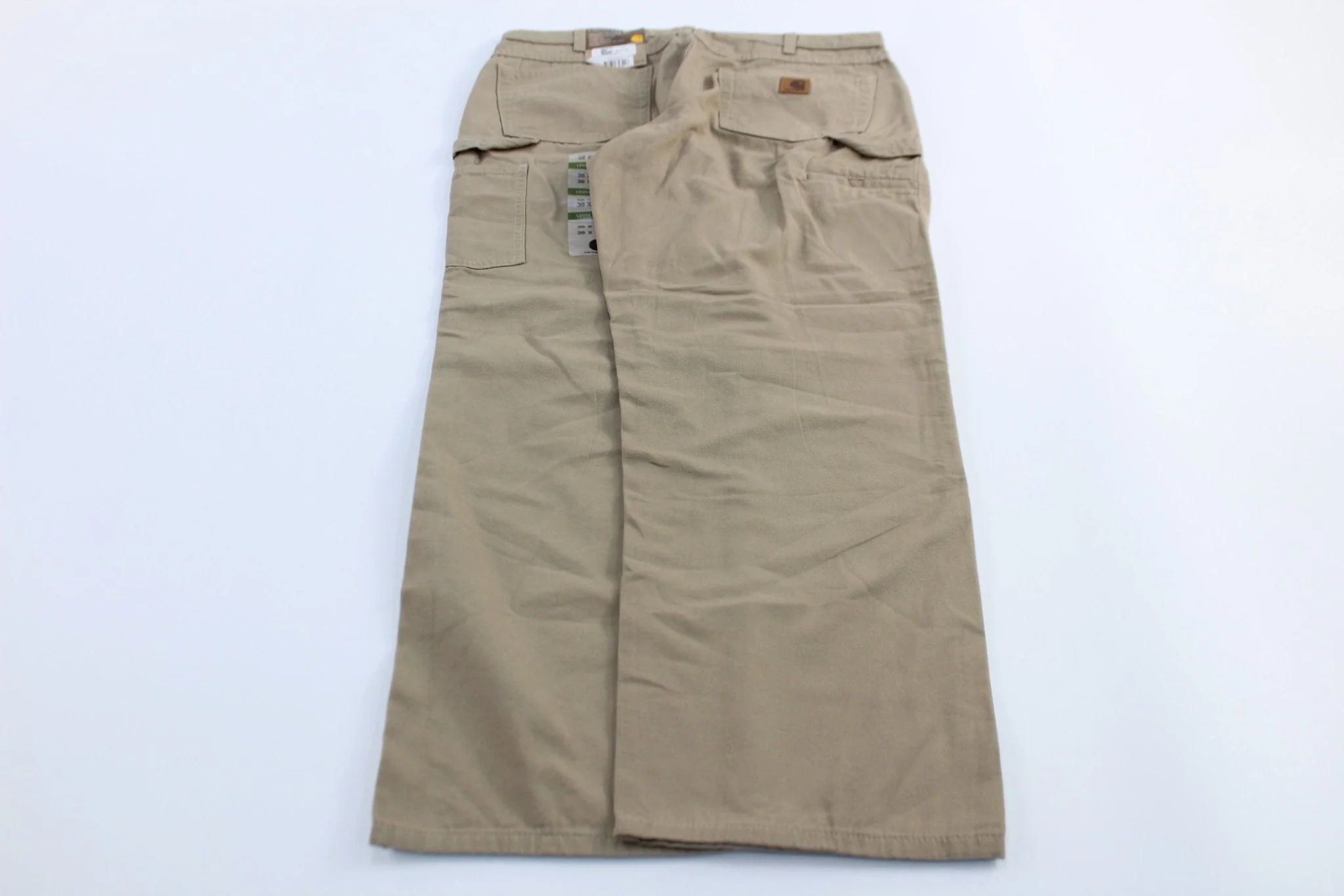 Carhartt Logo Patch Khaki Carpenter Pants - Image 2