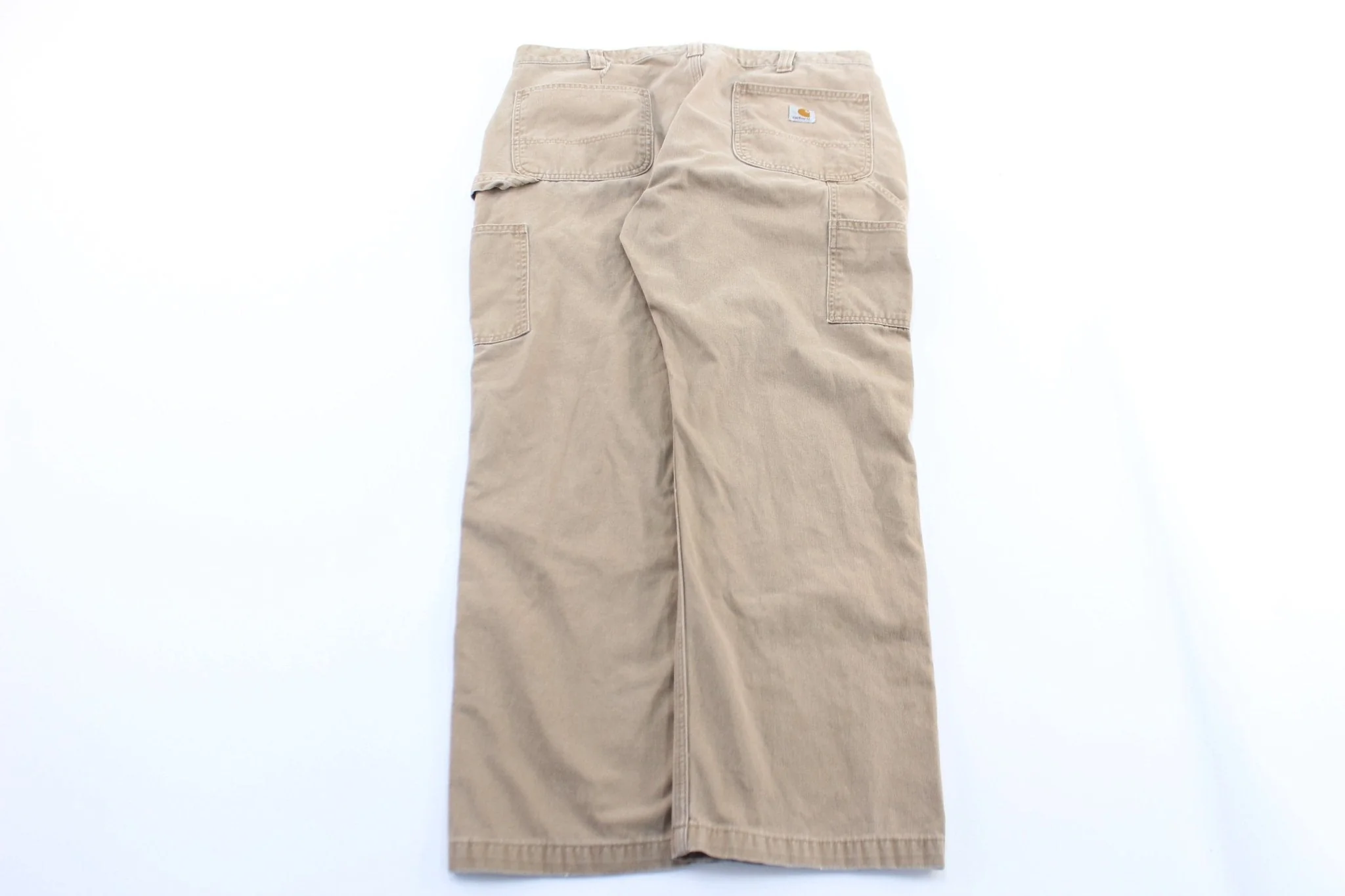 Carhartt Logo Patch Khaki Carpenter Pants - Image 2