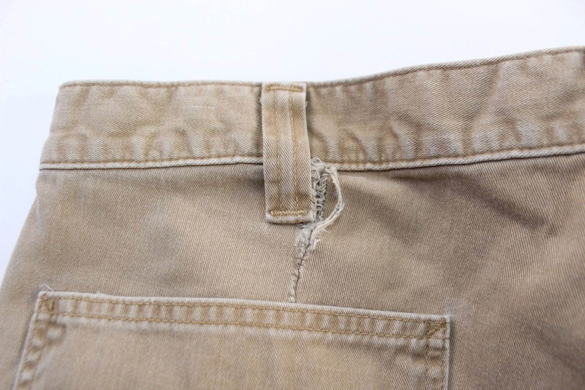 Carhartt Logo Patch Khaki Carpenter Pants - Image 4