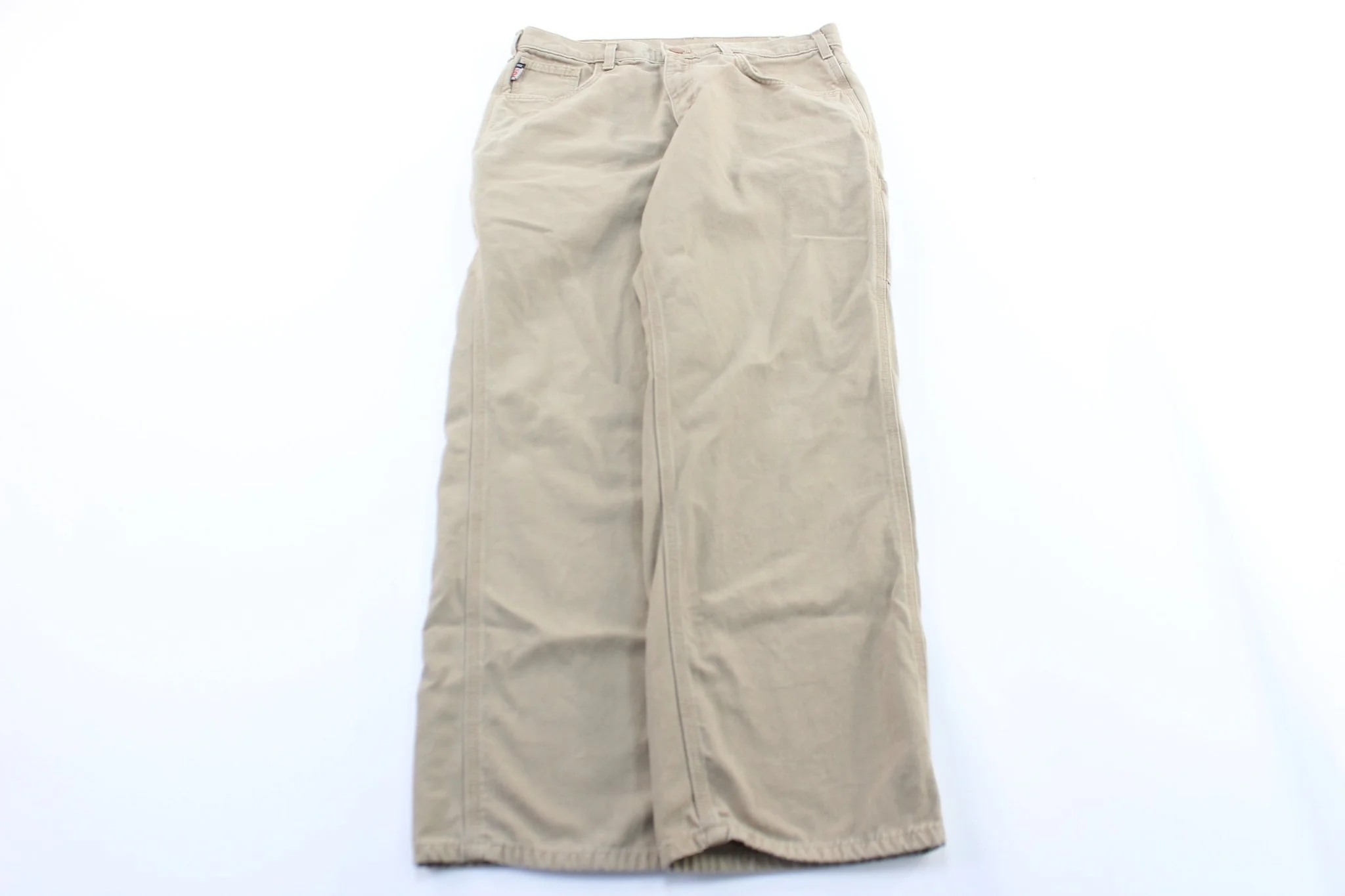 Carhartt Logo Patch Khaki Flame Resistant Pants