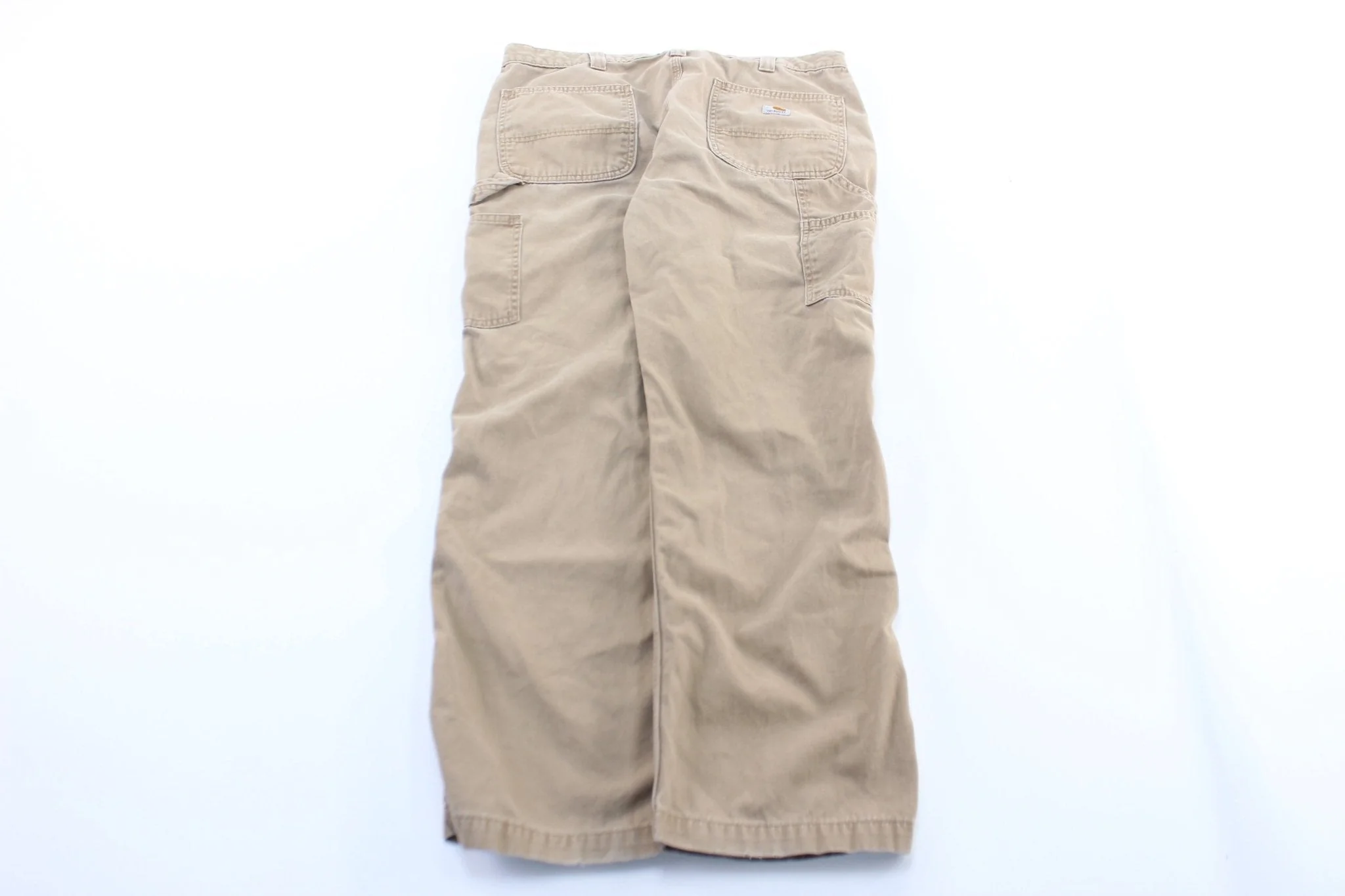 Carhartt Logo Patch Khaki Pants - Image 2