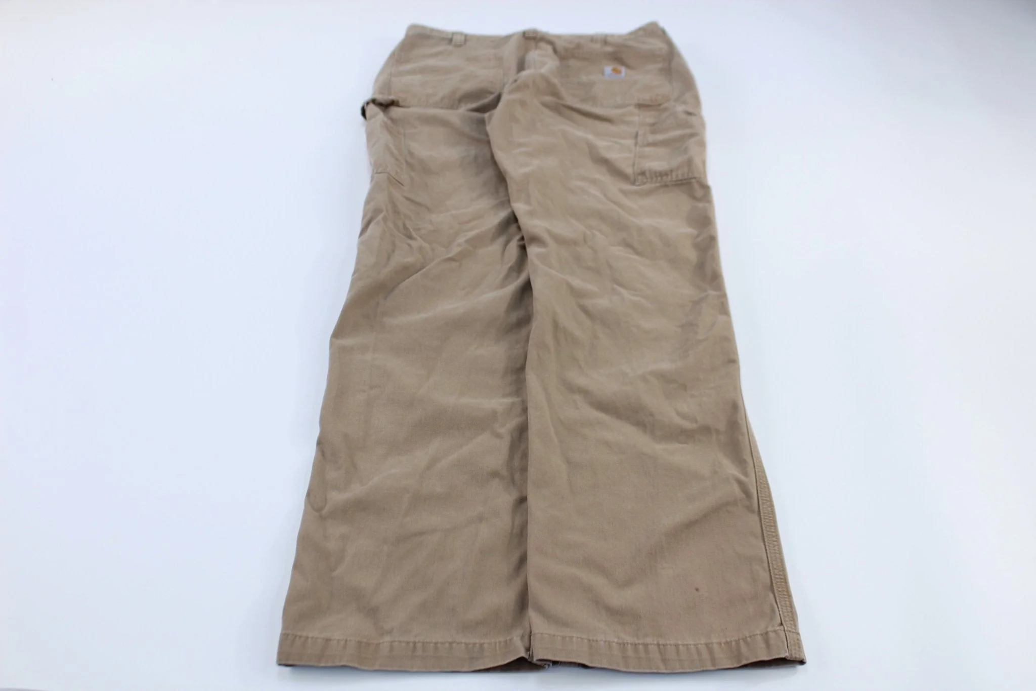 Carhartt Logo Patch Khaki Pants - Image 2