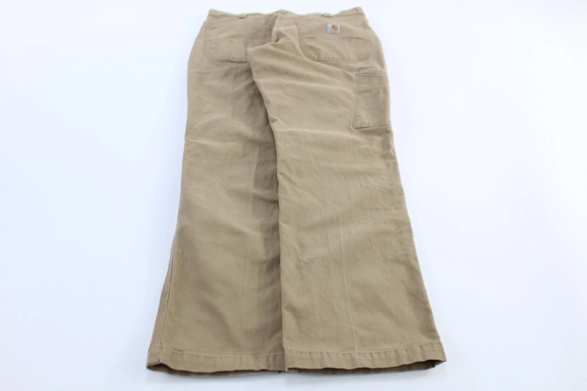 Carhartt Logo Patch Khaki Relaxed Fit Pants - Image 2