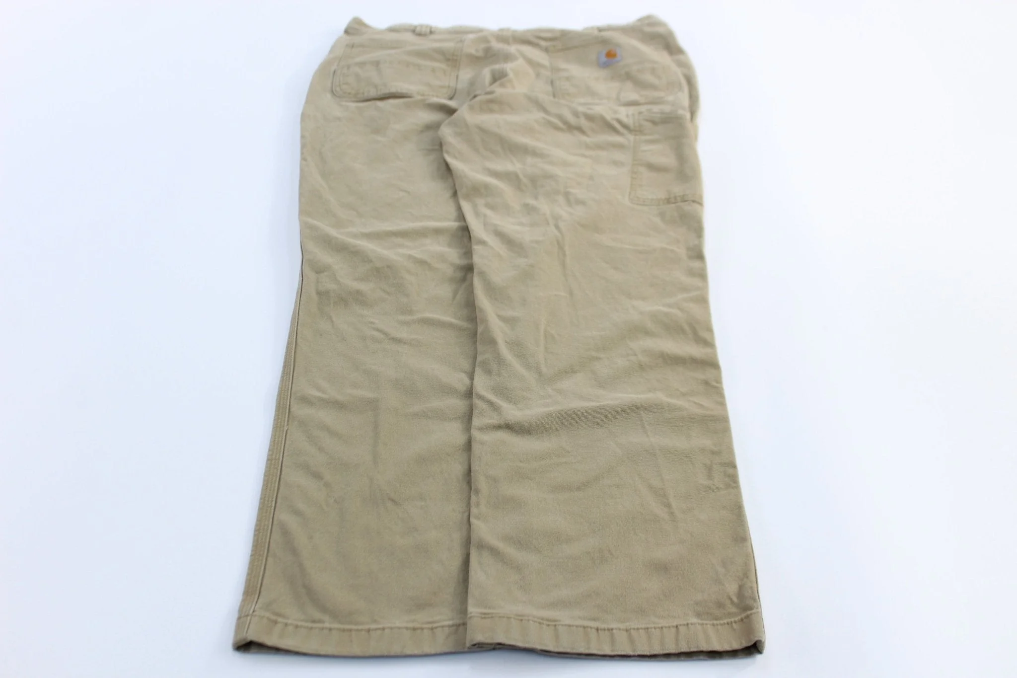 Carhartt Logo Patch Khaki Relaxed Fit Pants - Image 2