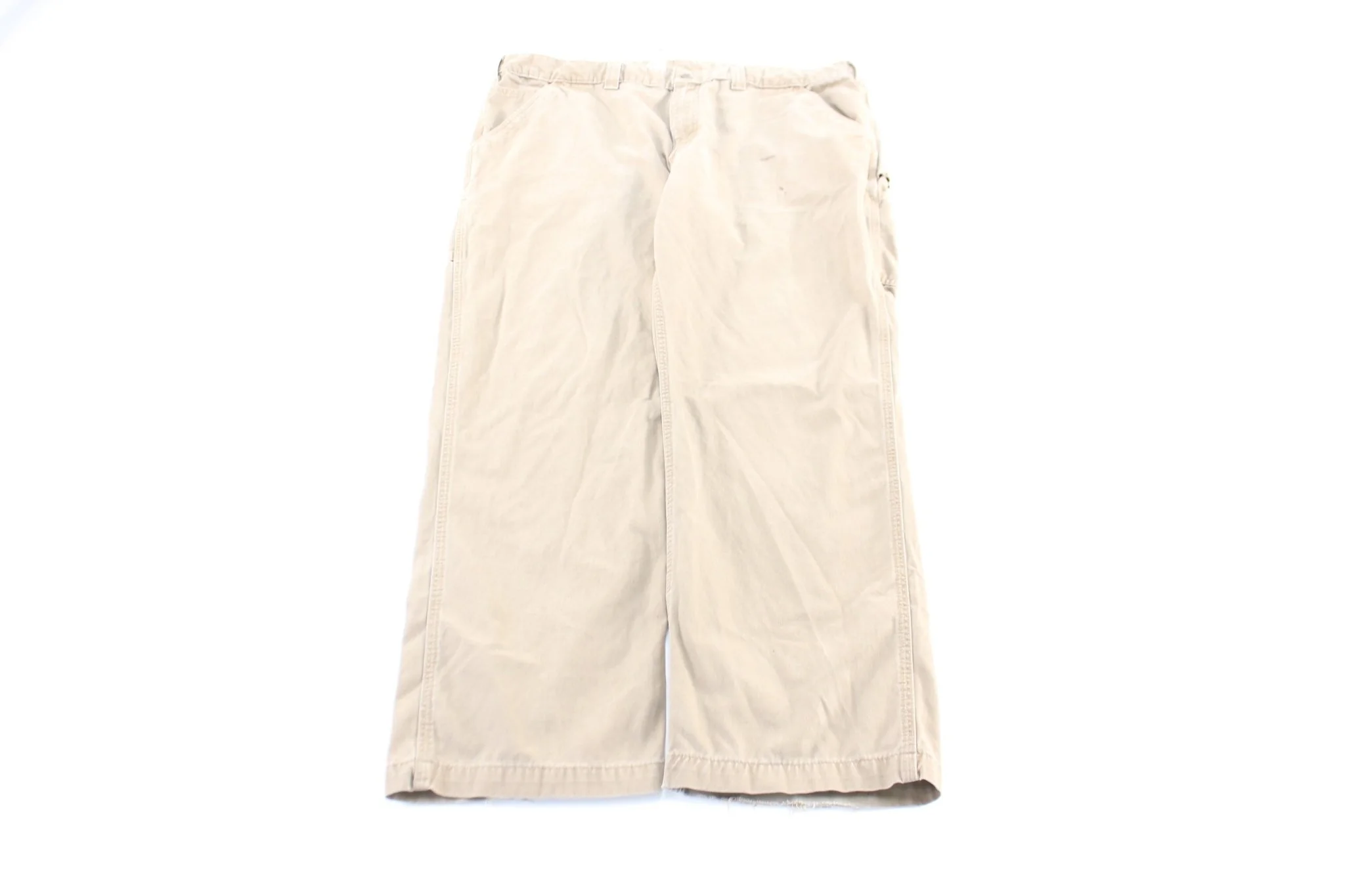 Carhartt Logo Patch Ligh Tan Carpenter Pants