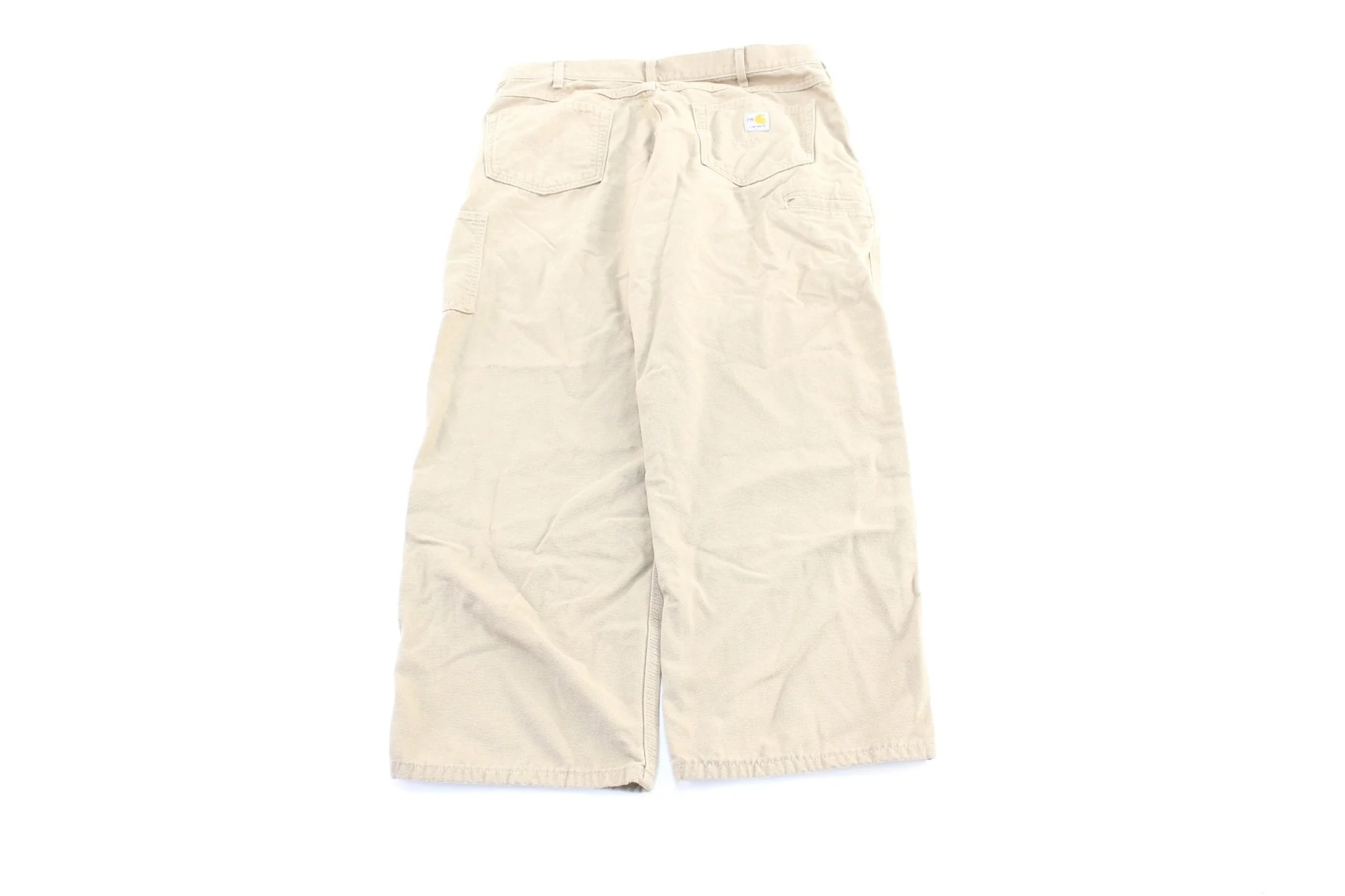 Carhartt Logo Patch Light Beige Carpenter Pants - Image 2