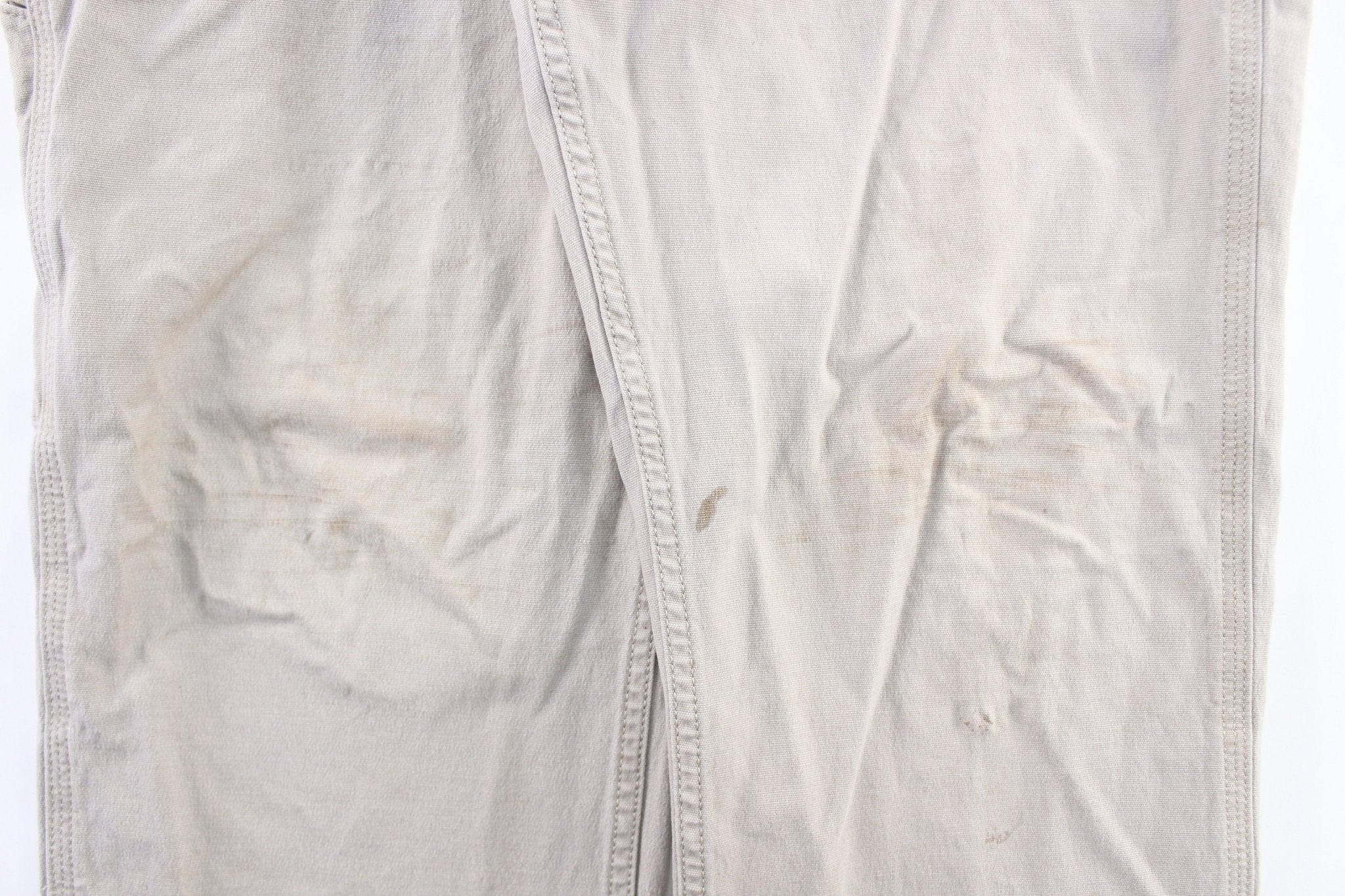Carhartt Logo Patch Light Beige Carpenter Pants - Image 3