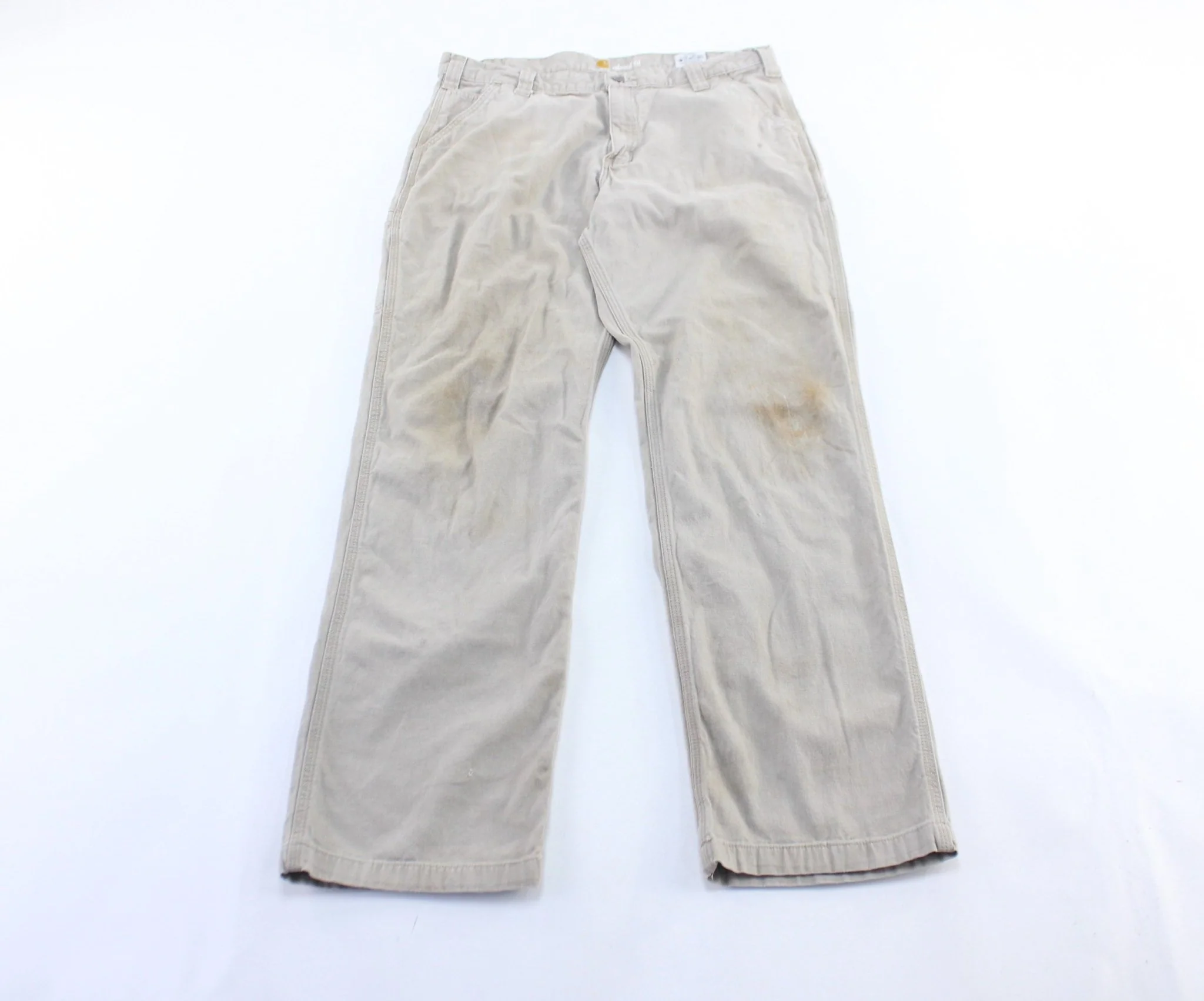 Carhartt Logo Patch Light Beige Pants