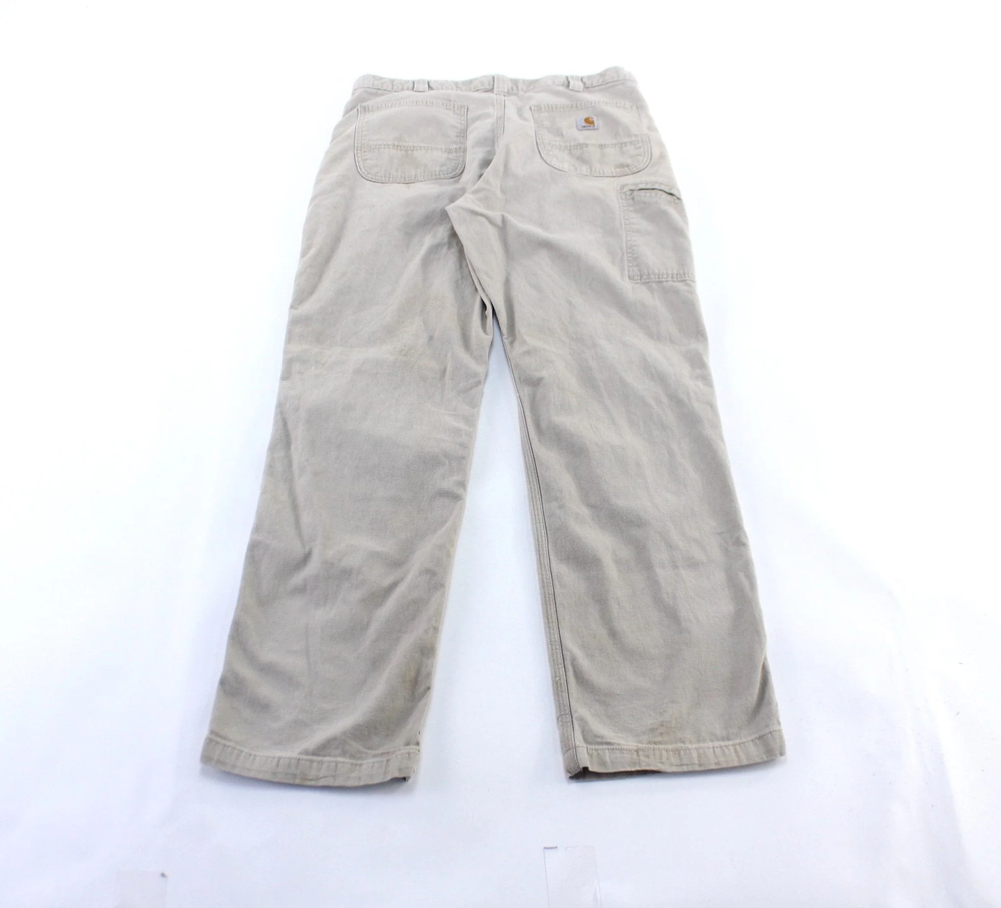 Carhartt Logo Patch Light Beige Pants - Image 2