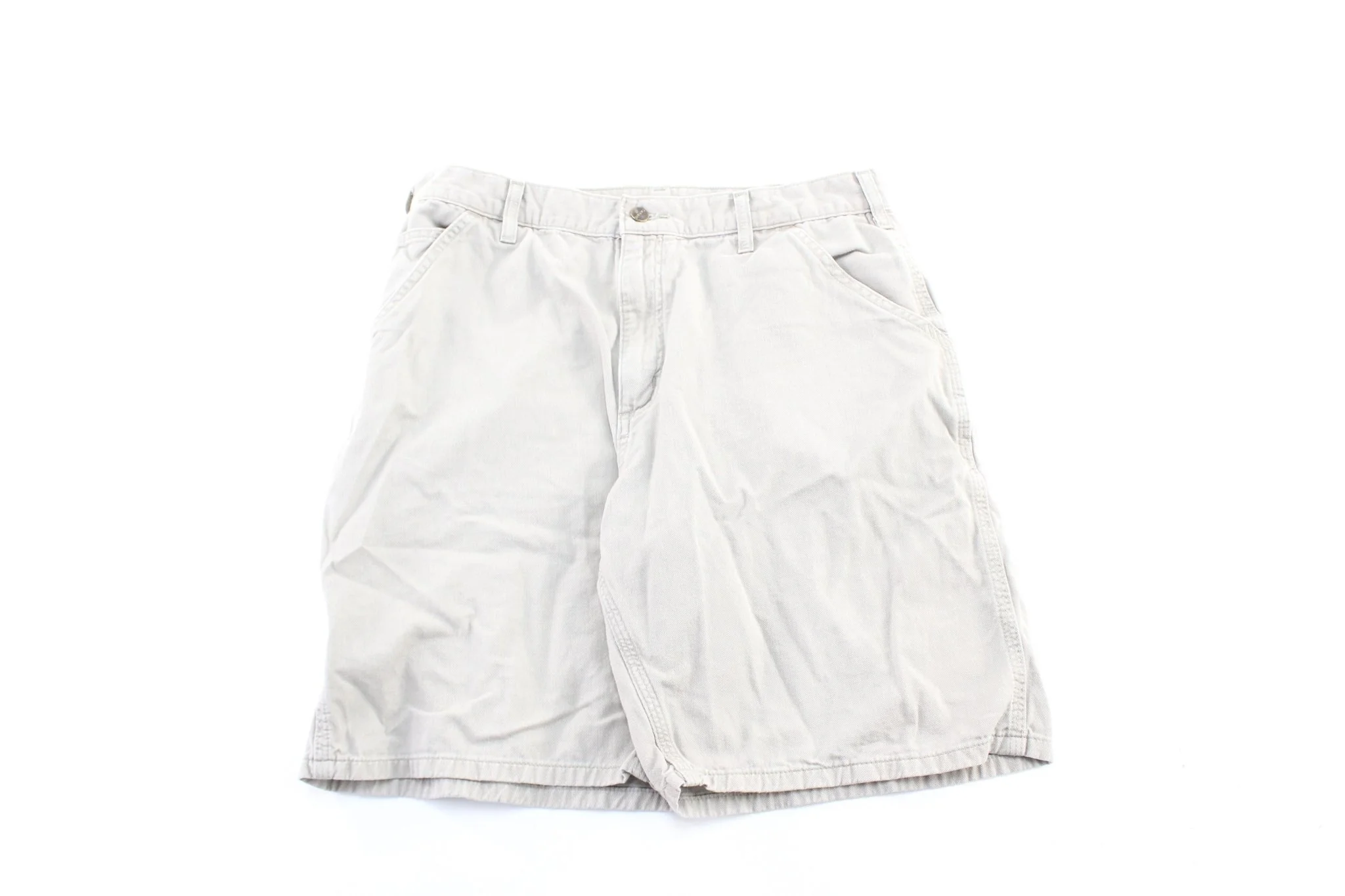 Carhartt Logo Patch Light Beige Shorts