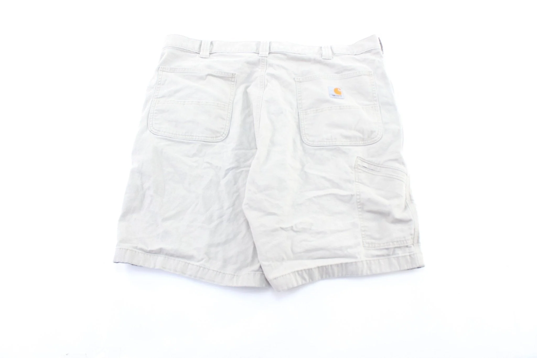 Carhartt Logo Patch Light Khaki Shorts - Image 2