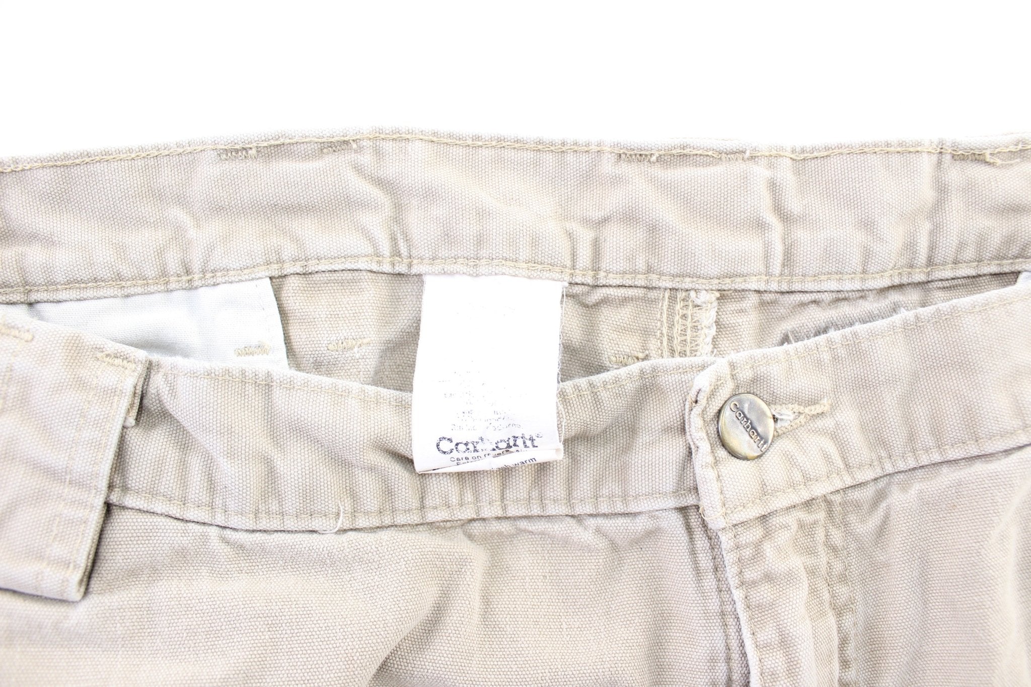 Carhartt Logo Patch Light Beige Shorts - Image 3